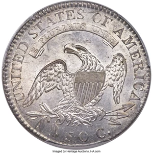 image for: 1819/8 50C Small 9, O-101, R.1, MS62 PCGS....