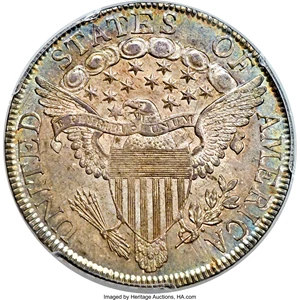 image for: 1806 50C Pointed 6, Stem, O-120, T-28, R.3, MS63 PCGS....