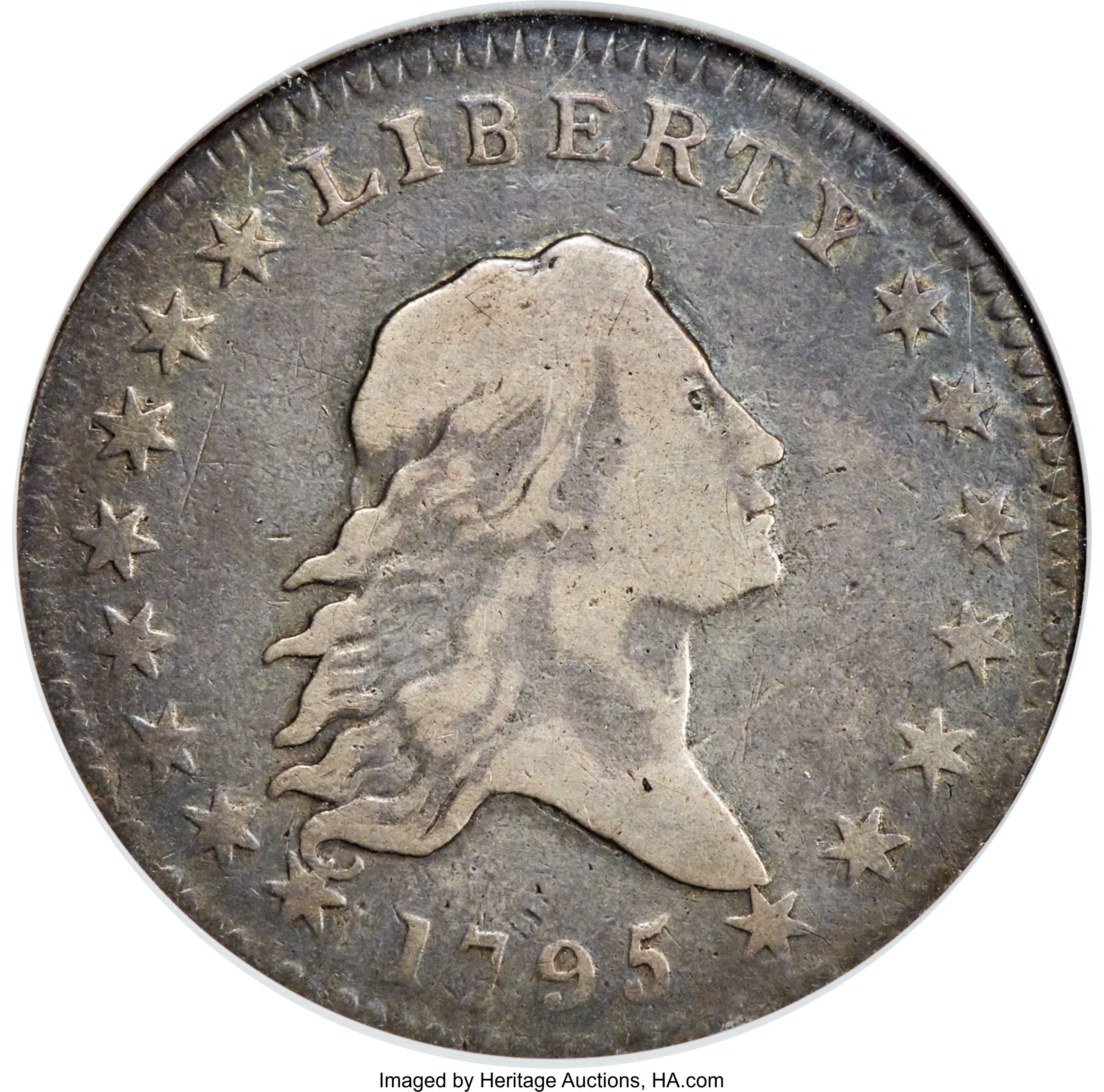 image for: 1795 50C 2 Leaves, O-125, T-13, R.4, VF20 ANACS....