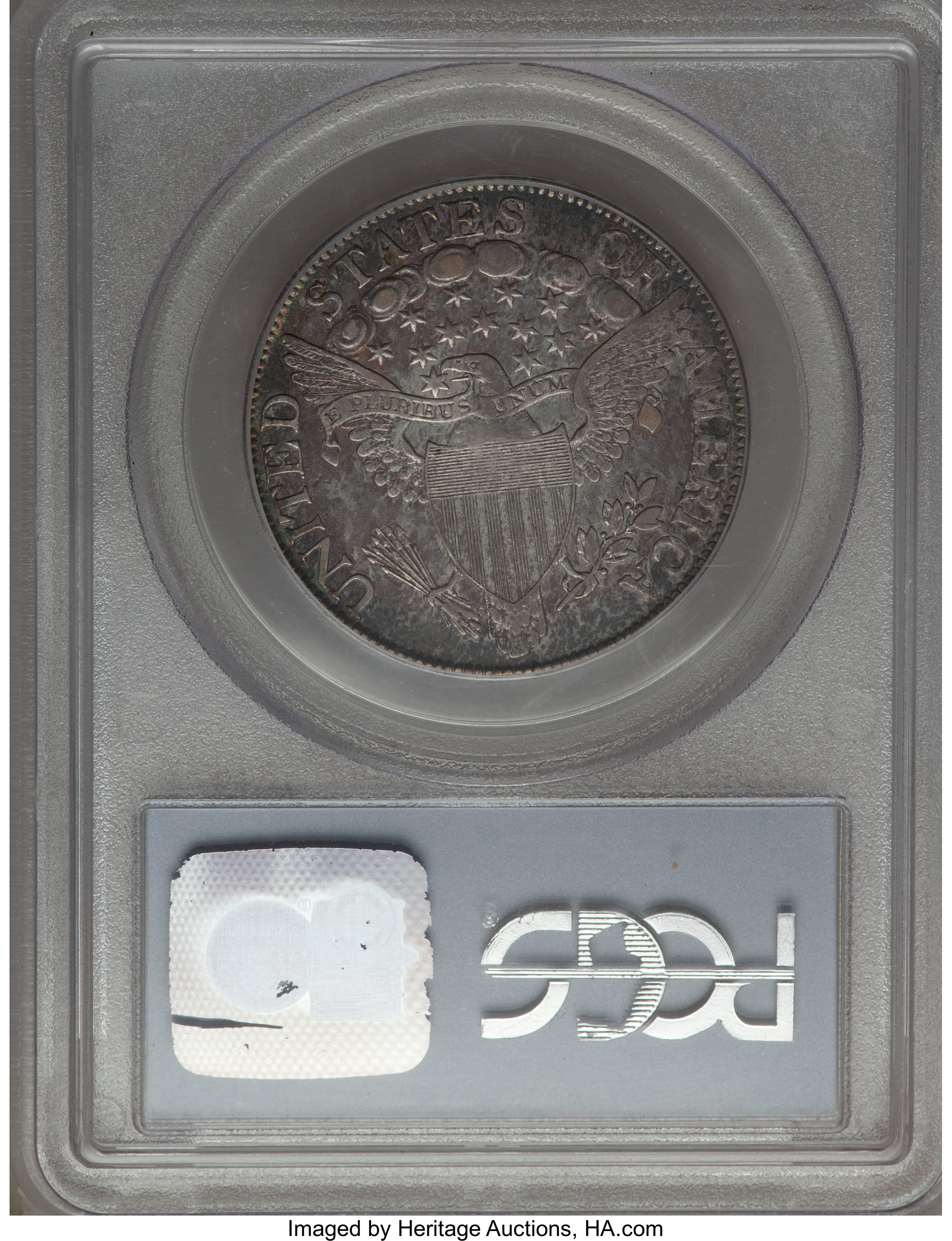 image for: 1806 50C Pointed 6, Stem, O-121, T-29, R.4, AU50 PCGS....