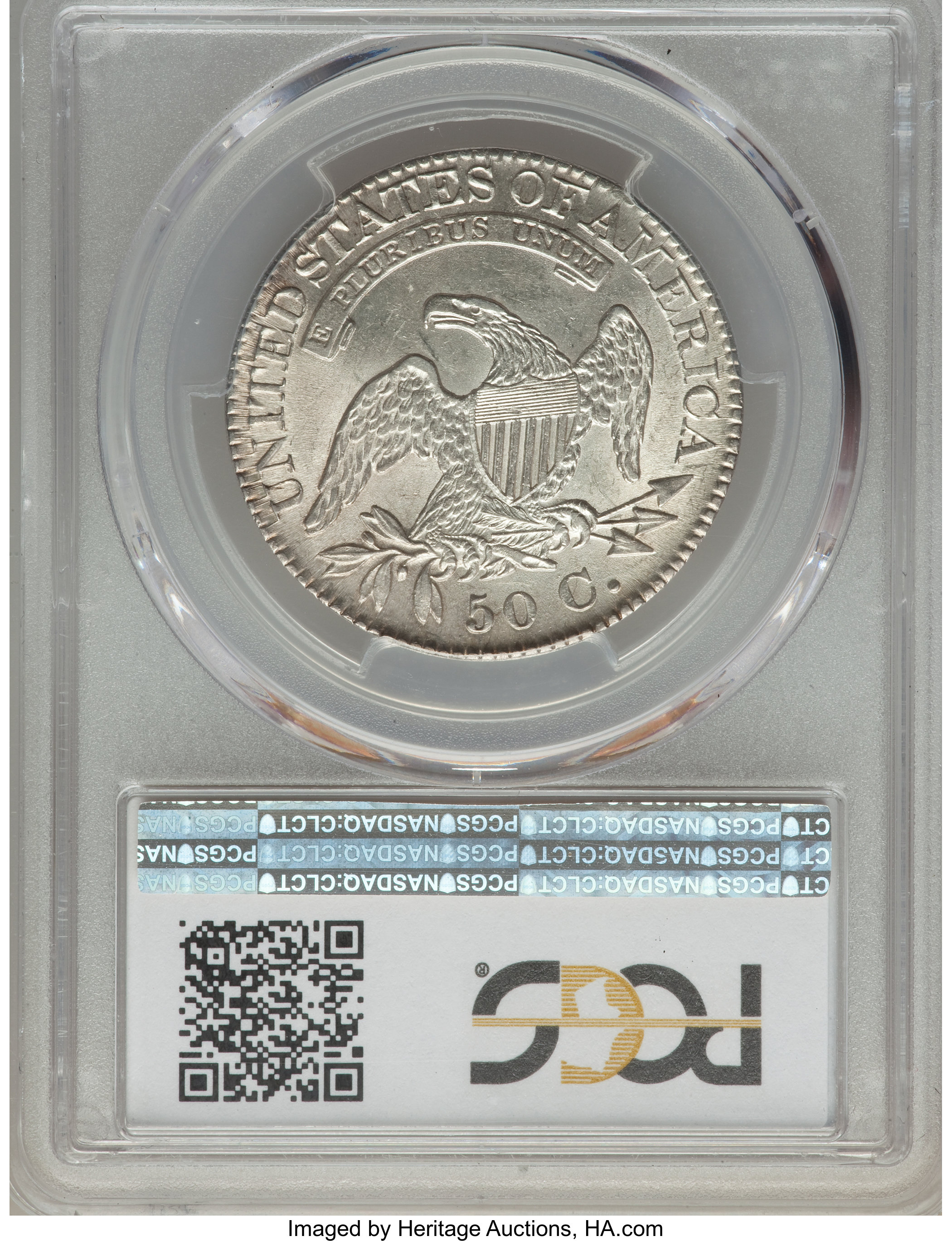 image for: 1824 50C O-116, R.3, MS62 PCGS....