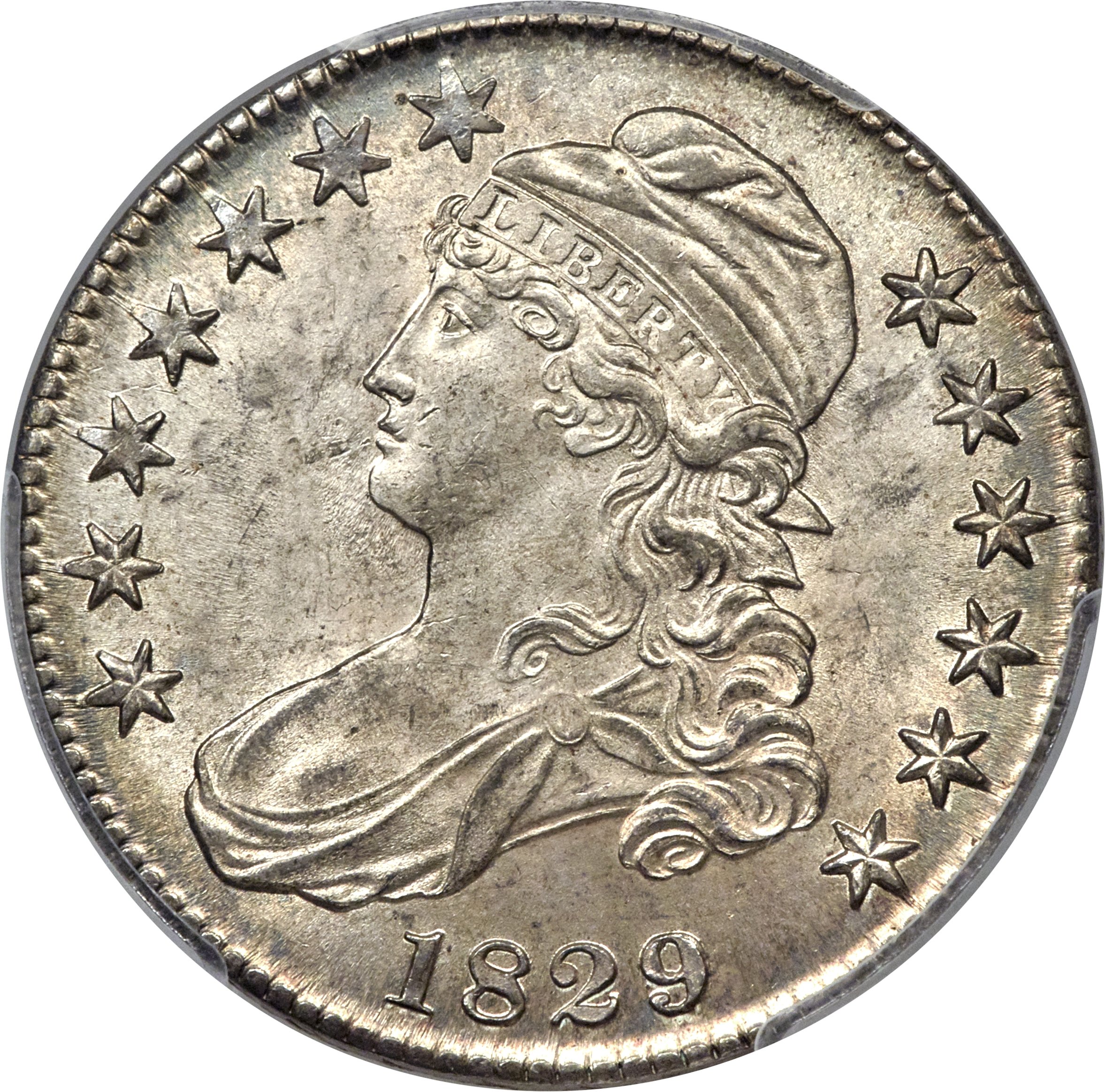 1829 50c Small Letters, O-111 MS