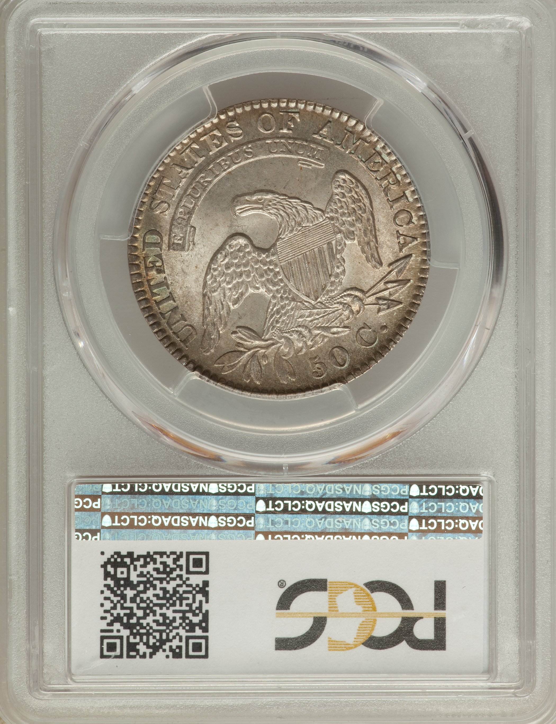 image for: 1829 50C Small Letters, O-111, R.2, MS65 PCGS....