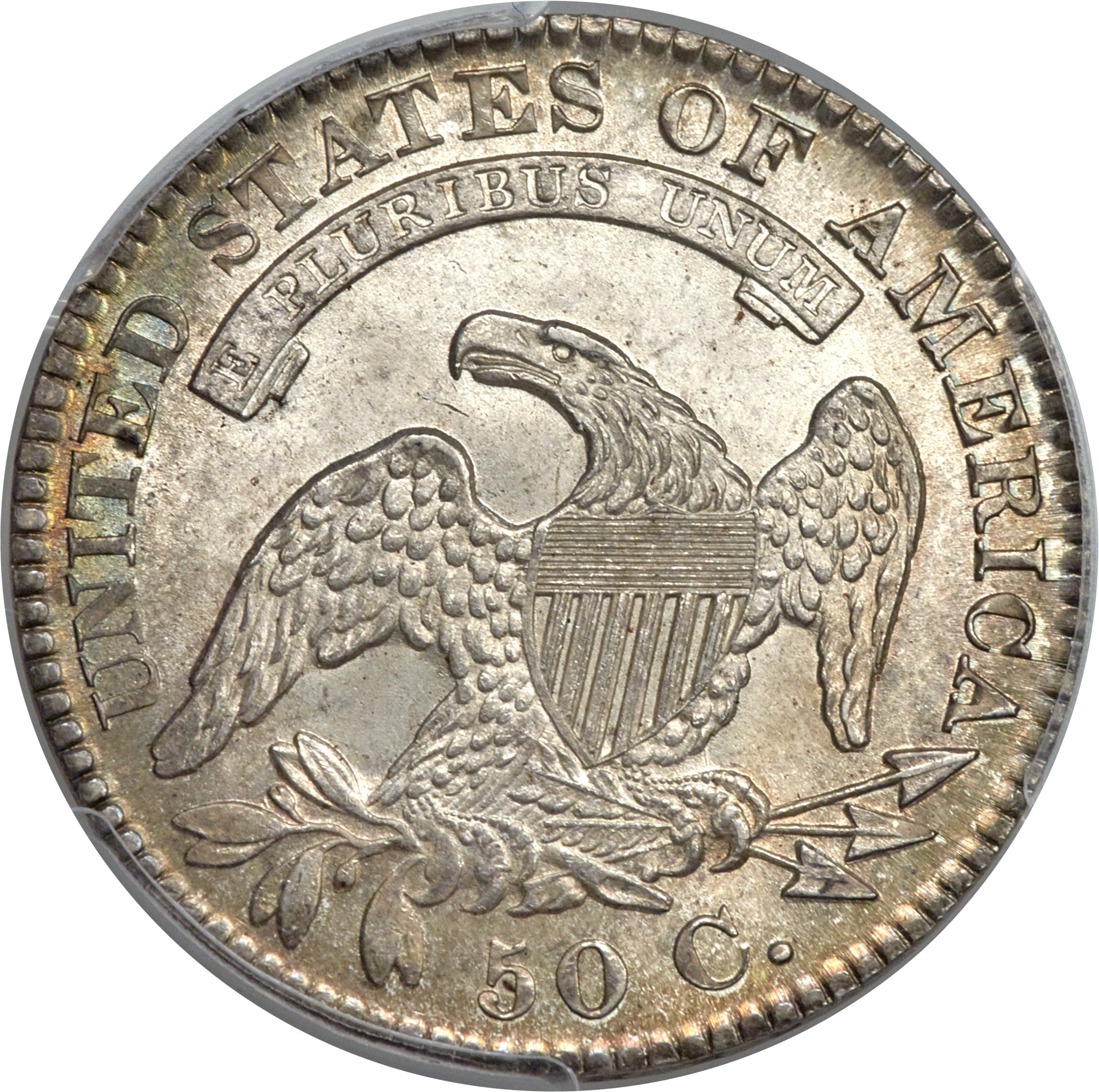 image for: 1829 50C Small Letters, O-111, R.2, MS65 PCGS....