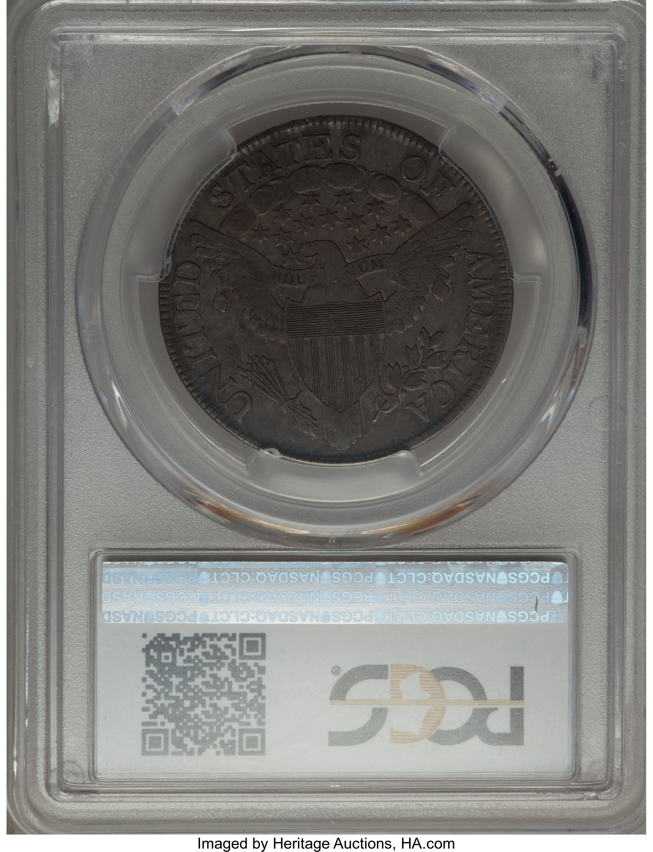 image for: 1806 50C Pointed 6, Stem, O-115, T-17, R.1, VF30 PCGS. PCGS Population: (3/9). NGC Census: (2/20).  ...