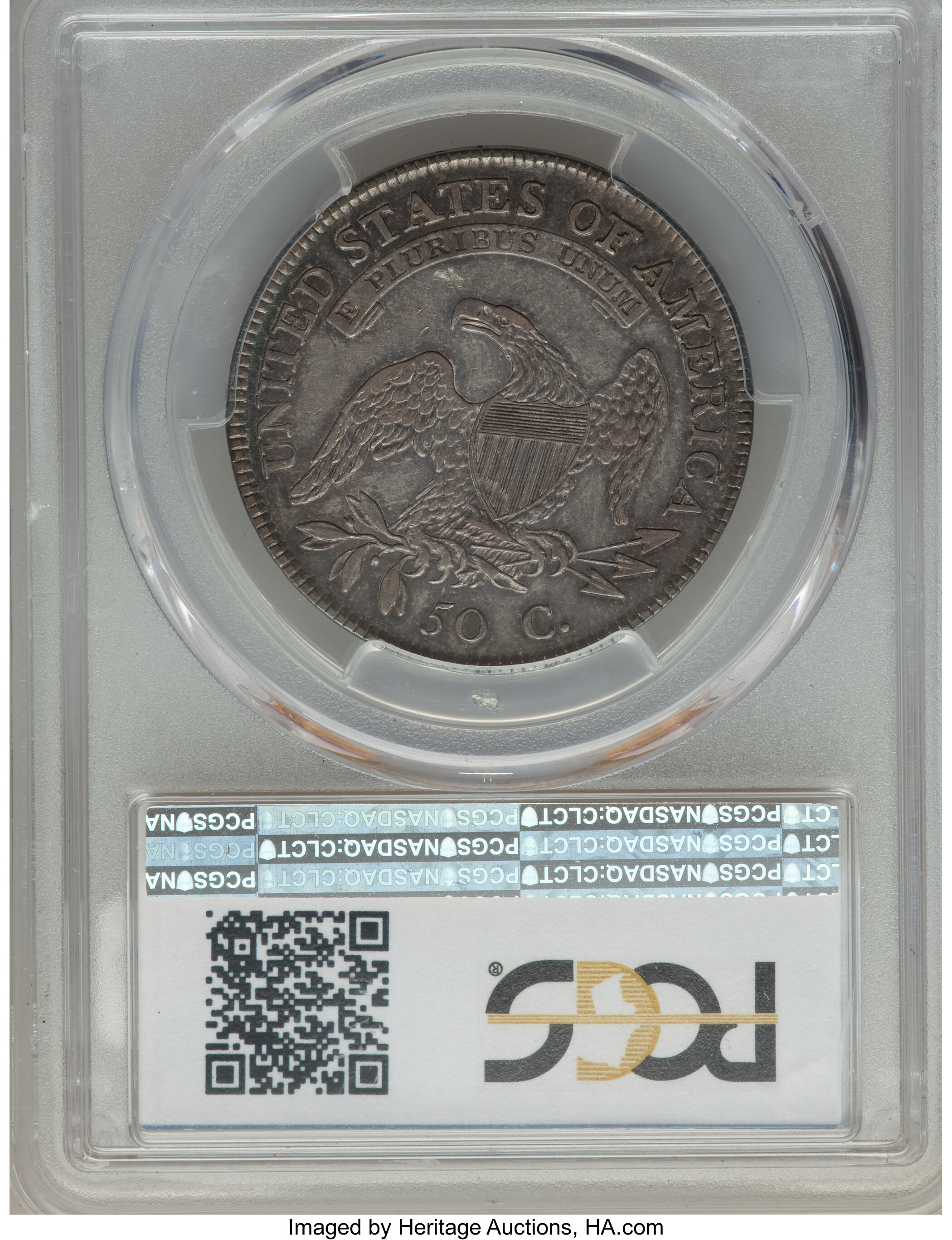 image for: 1809 50C III EDGE XF45 PCGS. O-109, R.3. PCGS Population: (1/7). NGC Census: (3/6).  Mintage 1,405,810.From The South...