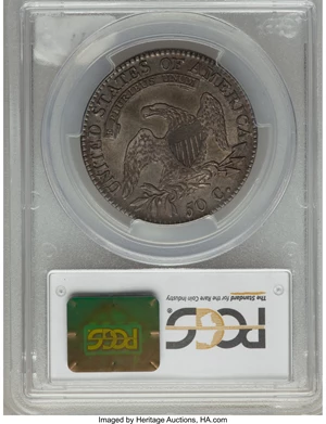 image for: 1817 50C O-110, R.2, AU53 PCGS. PCGS Population: (2/9). NGC Census: (1/9). Mintage 1,215,567.From The Southeast Kans...