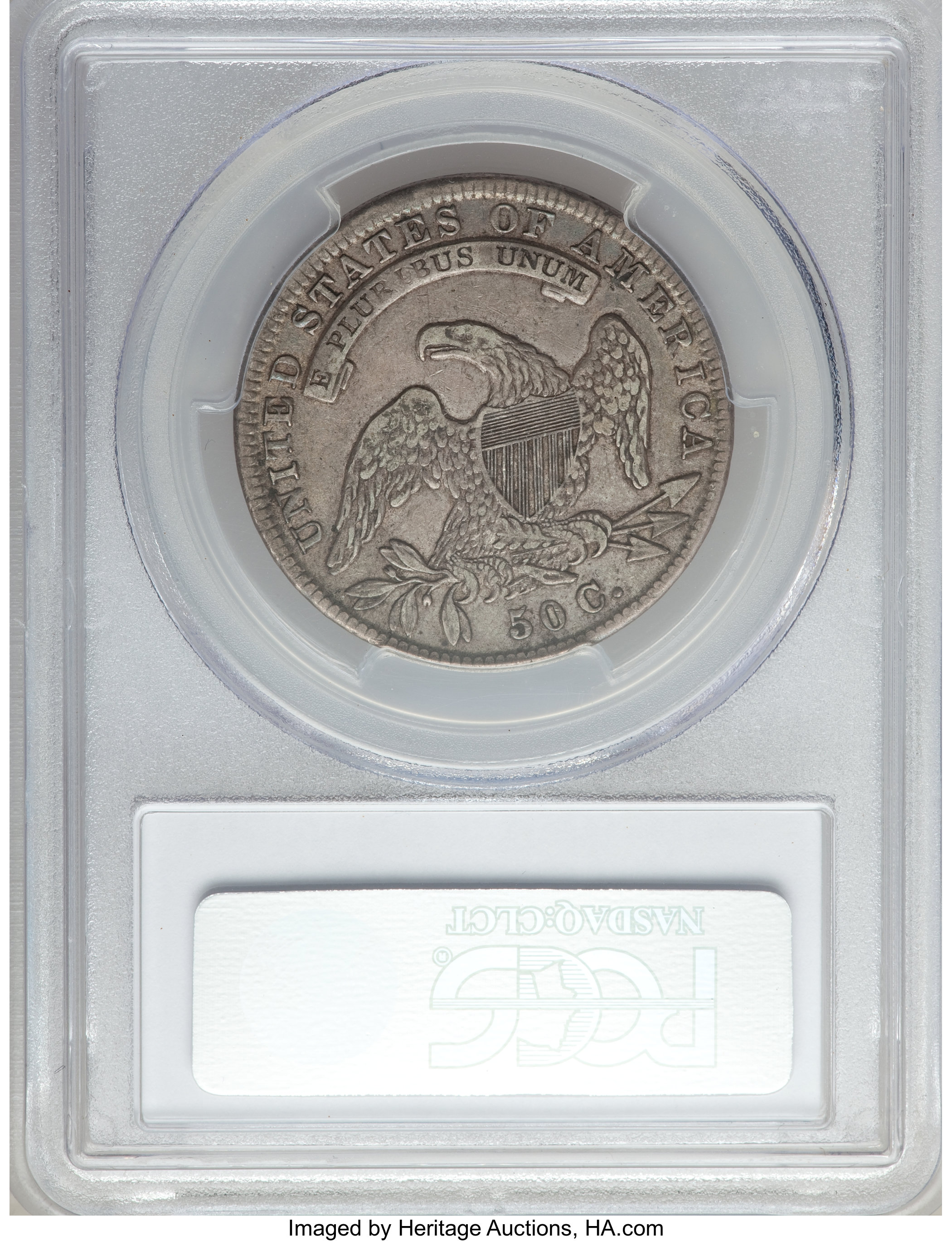 image for: 1836 50C Lettered Edge, O-115 XF40 PCGS. PCGS Population (1/3). NGC Census: (0/0)....