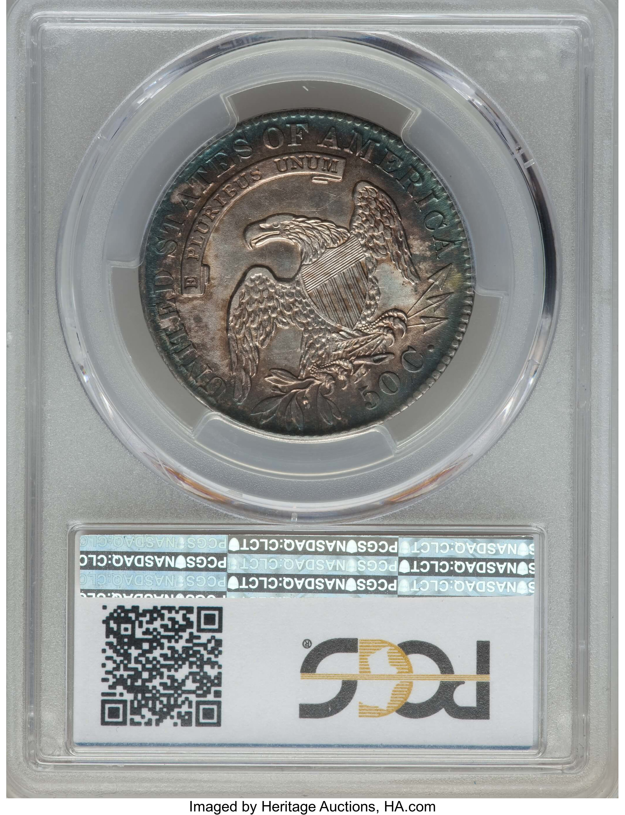 image for: 1831 50C O-116, R.3, AU55 PCGS. PCGS Population: (2/1). NGC Census: (2/5).  Mintage 5,873,660. ...