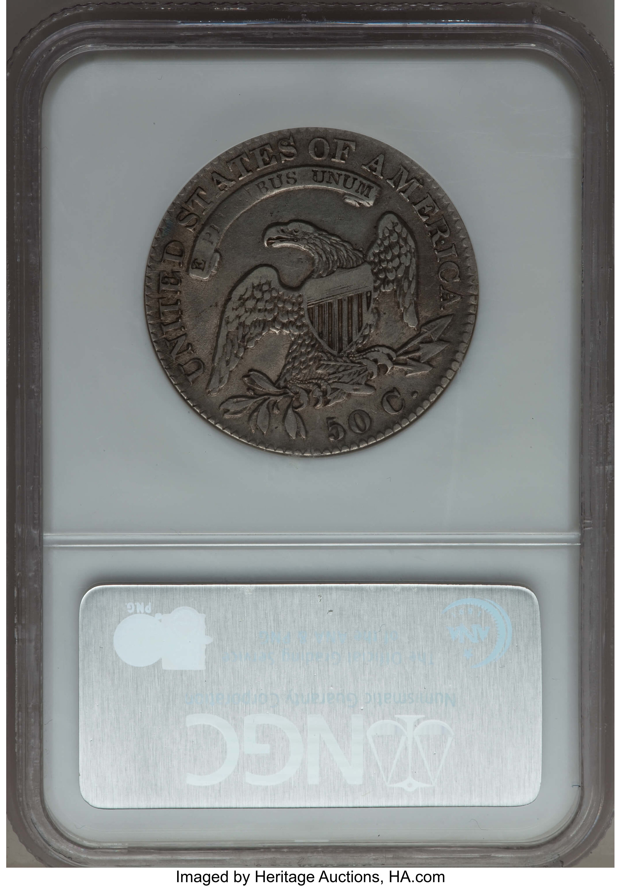 image for: 1832 50C Small Letters, O-113, R.2, XF45 NGC. NGC Census: (3/12). PCGS Population: (0/7).  Mintage 4,797,000. ...