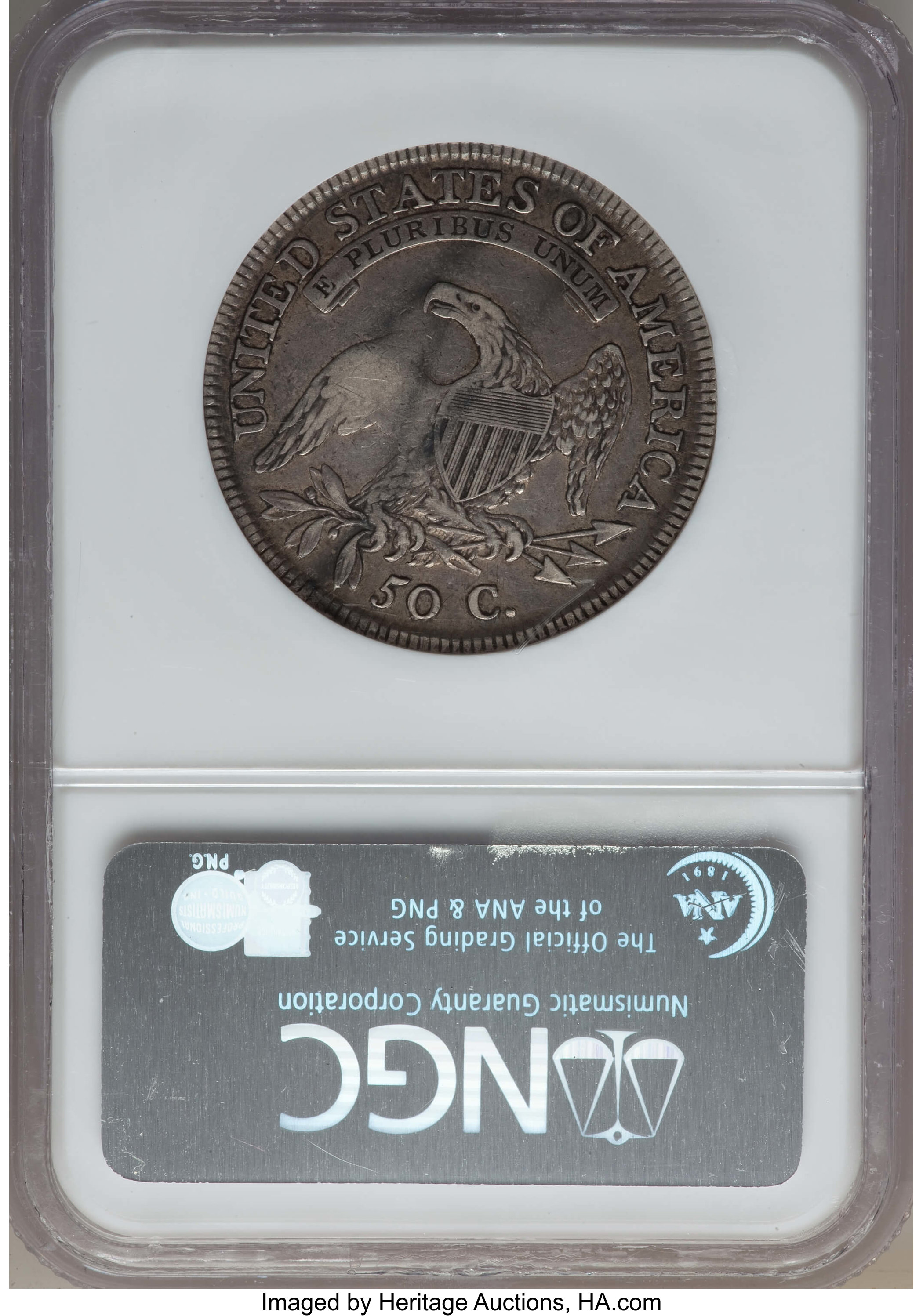 image for: 1810 50C O-102a, R.1, VF30 NGC. NGC Census: (3/18). PCGS Population: (1/14).  ...