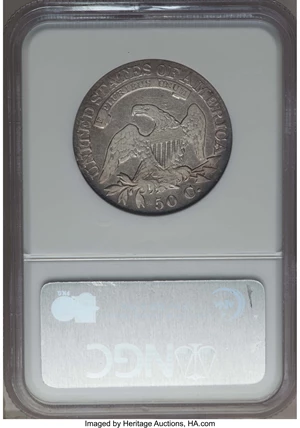 image for: 1824/4 50C O-109, R.2, VF25 NGC. NGC Census: (2/29). PCGS Population: (1/33). ...