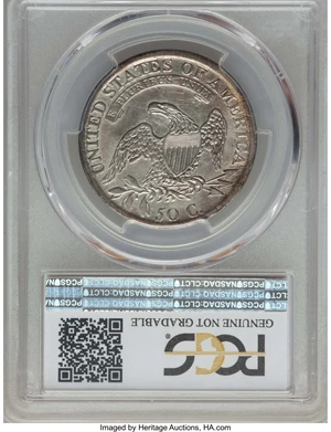 image for: 1809 50C III Edge, O-111a, R.2, -- Tooled -- PCGS Genuine. XF Details. NGC Census: (0/5). PCGS Population: (3/2). CDN: $130...