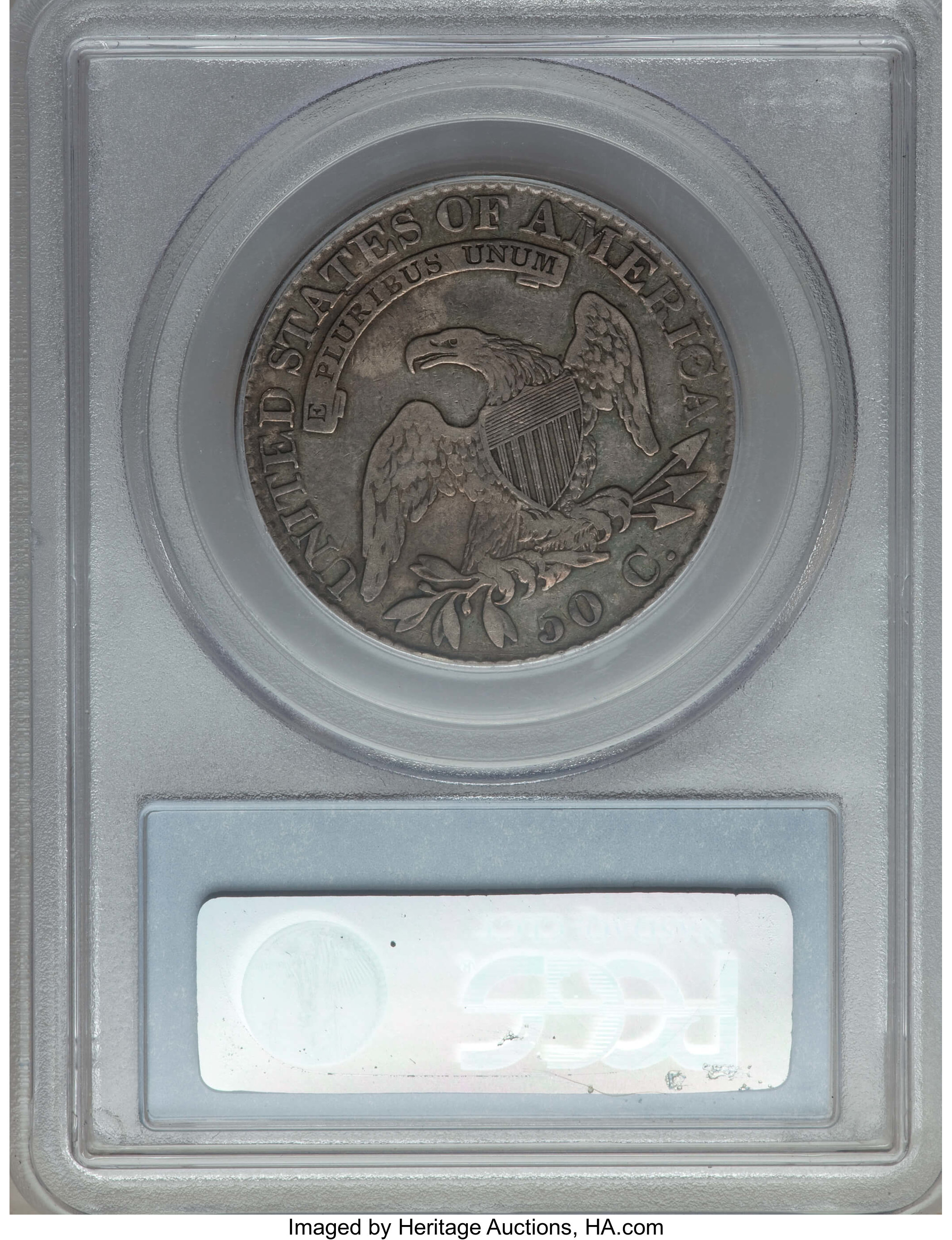 image for: 1824 50C O-105, R.2, VF30 PCGS. PCGS Population: (2/23). NGC Census: (1/30).  Mintage 3,504,954. ...