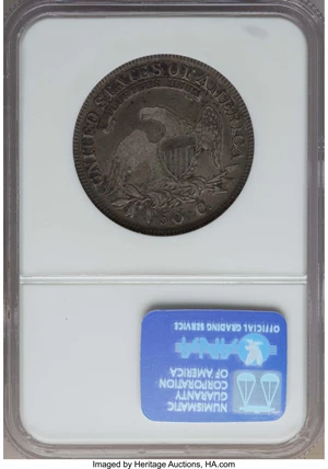 image for: 1809 50C Normal Edge, O-105, R.2, VF30 NGC. NGC Census: (2/15). PCGS Population: (2/15). ...