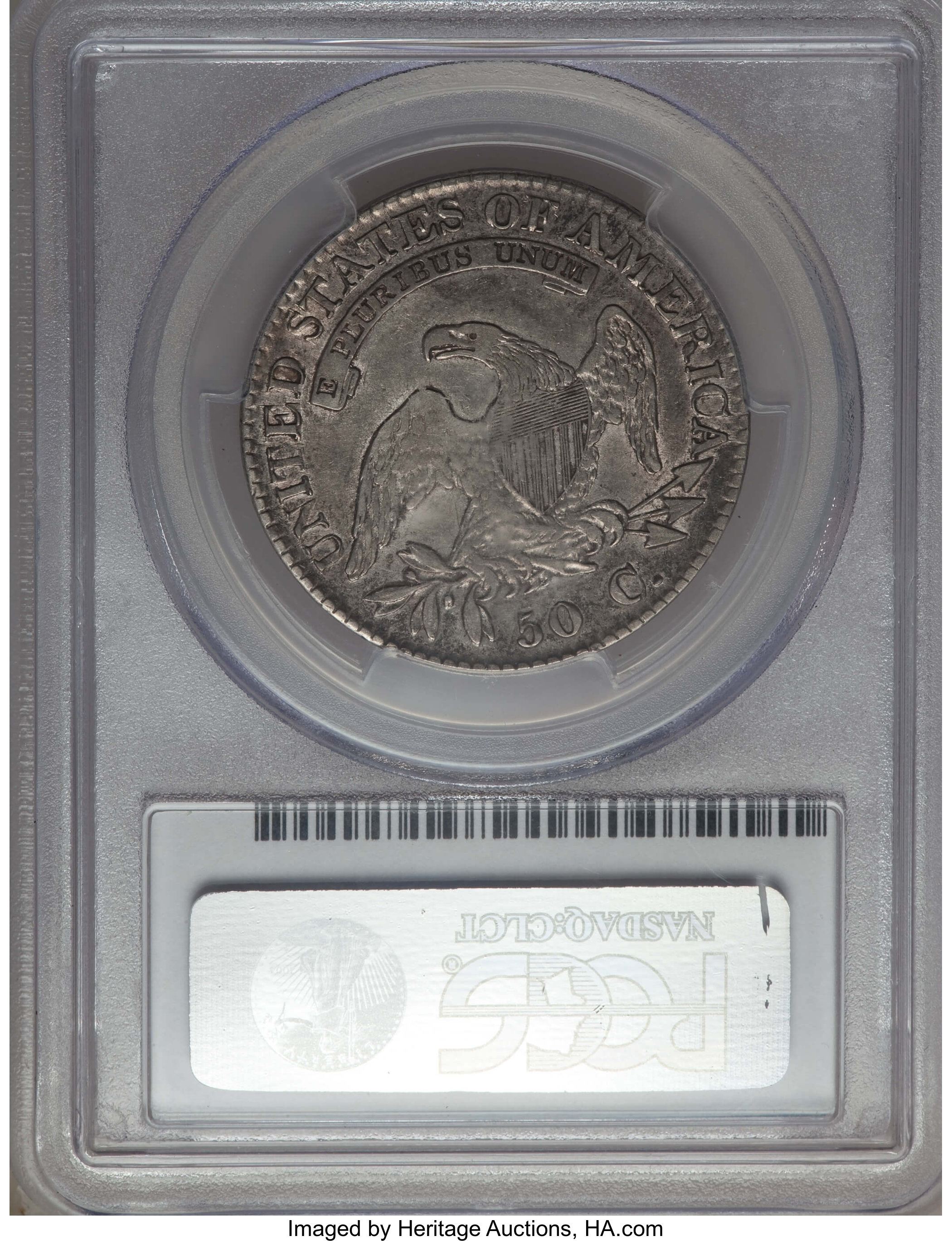 image for: 1823 50C O-110, R.2, XF45 PCGS Secure. Ex: Peterson. PCGS Population: (1/4 and 0/0+). NGC Census: (6/11 and 0/0+)....
