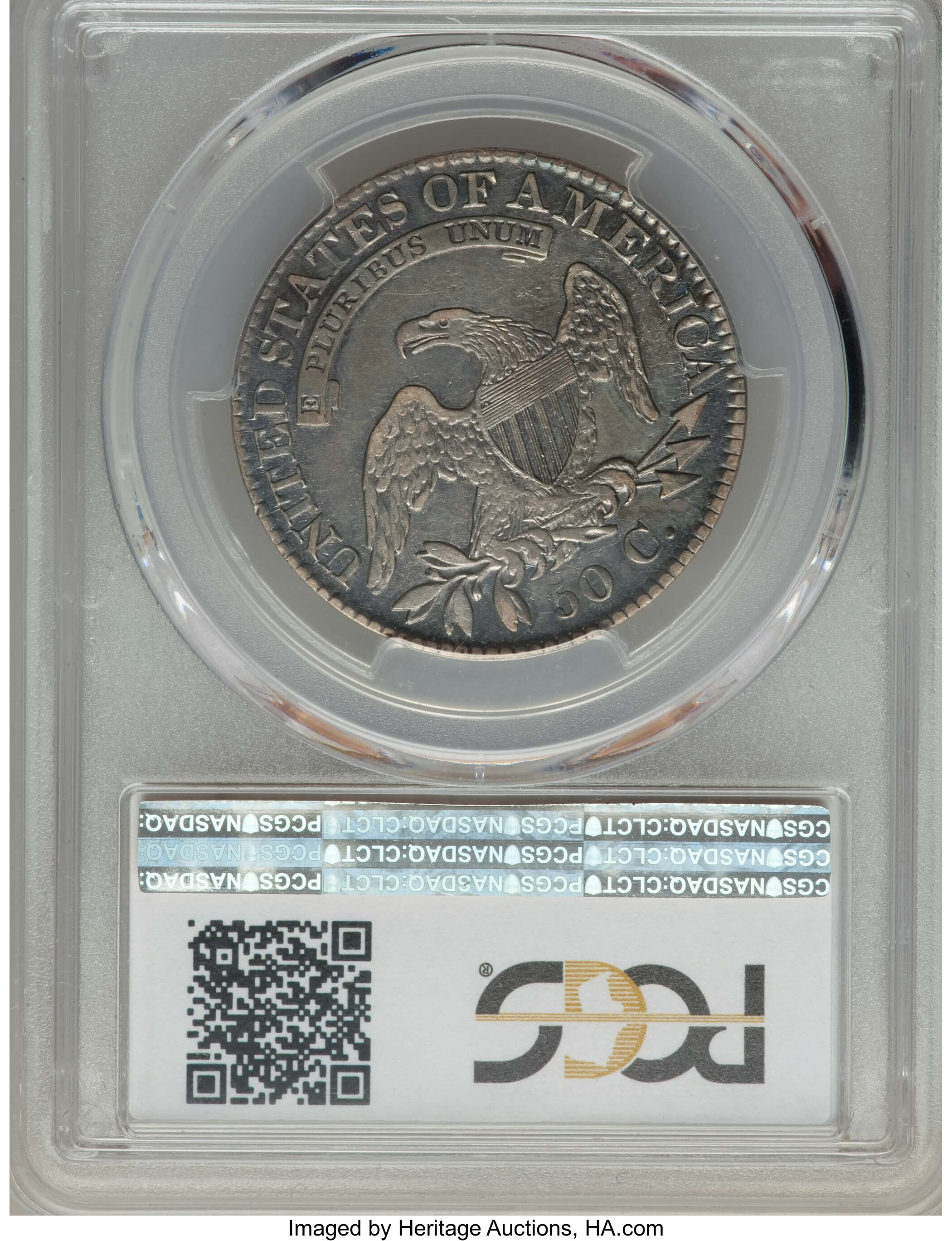 image for: 1823 50C O-105, R.1, VF30 PCGS. PCGS Population: (6/20). NGC Census: (2/34).  ...