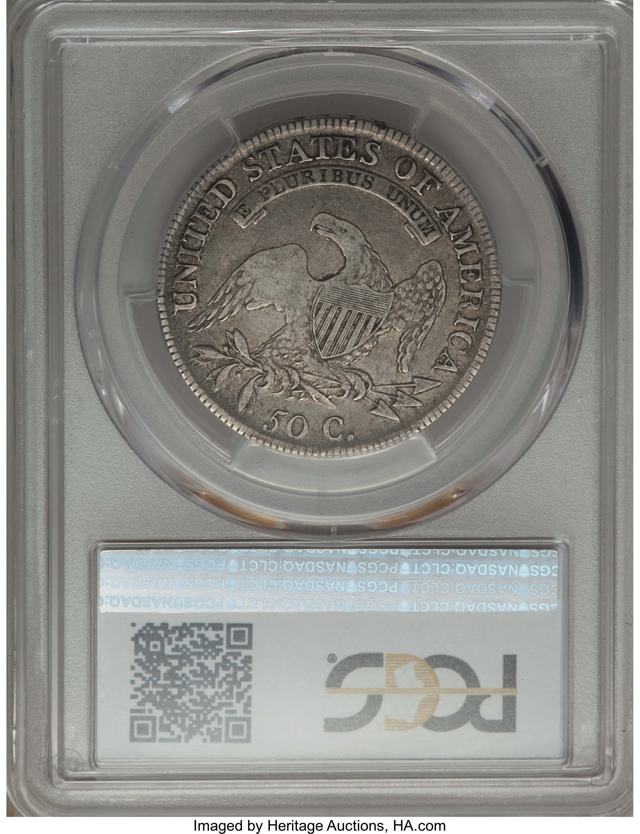 image for: 1809 50C Normal Edge, O-102a, R.1, VF25 PCGS. PCGS Population: (2/22). NGC Census: (1/23).  ...