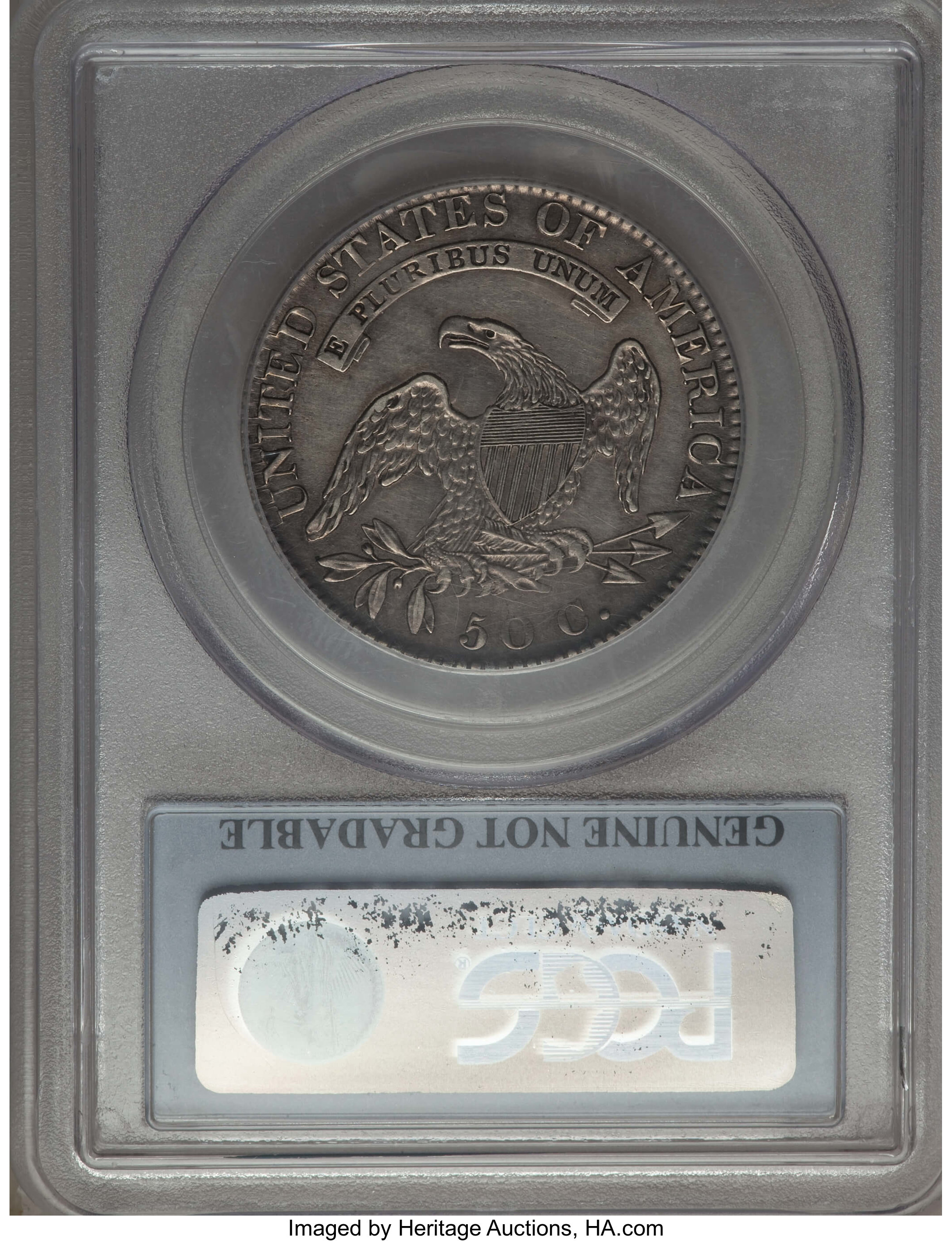 image for: 1819/8 50C Large 9, O-105, R.2, -- Cleaning -- PCGS Genuine.  From The Donald R. Frederick Collection of Early U.S. Coina...