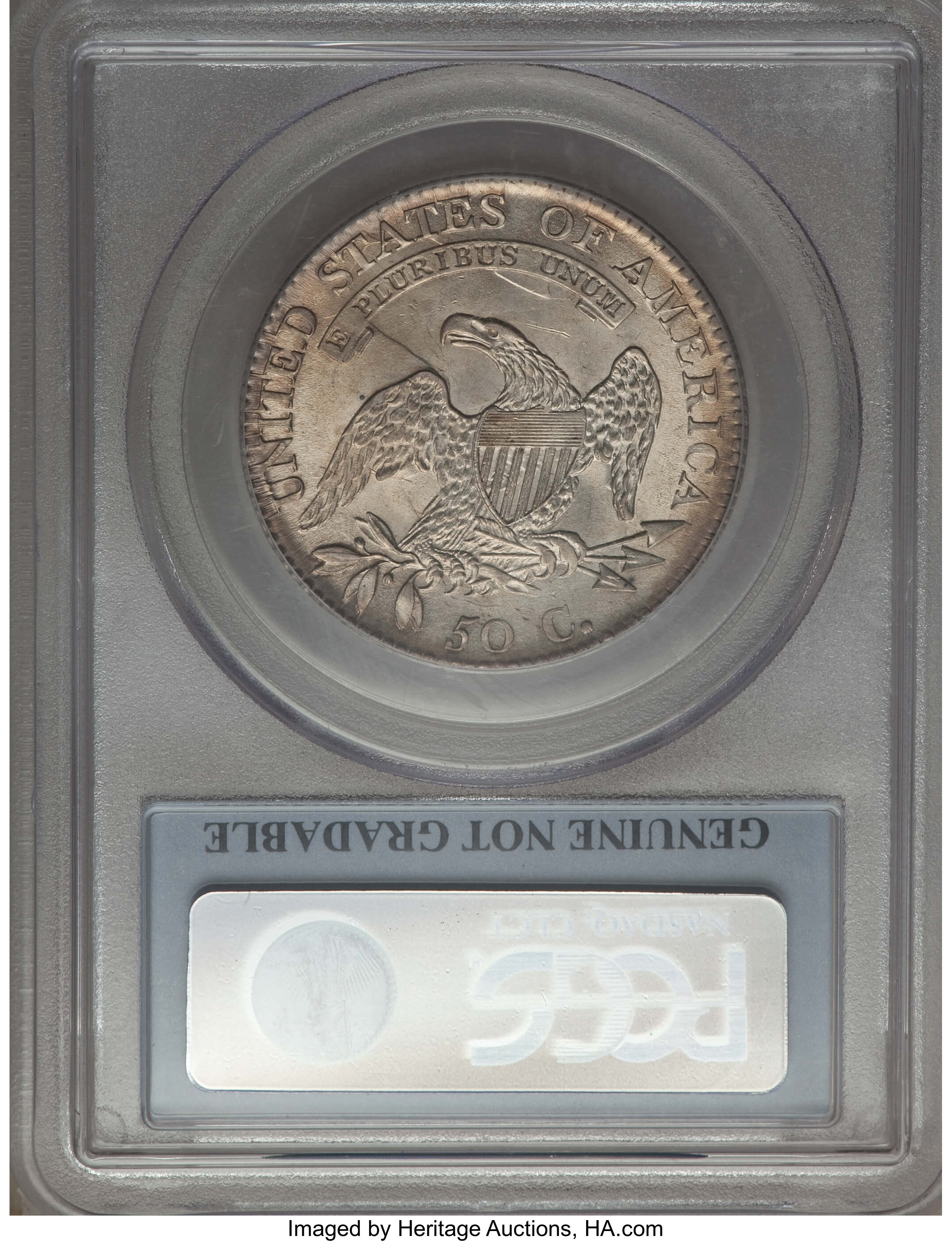 image for: 1814 50C O-105, R.2, -- Cleaning -- PCGS Genuine. From The Donald R. Frederick Collection of Early U.S. Coinage: Bayside ...