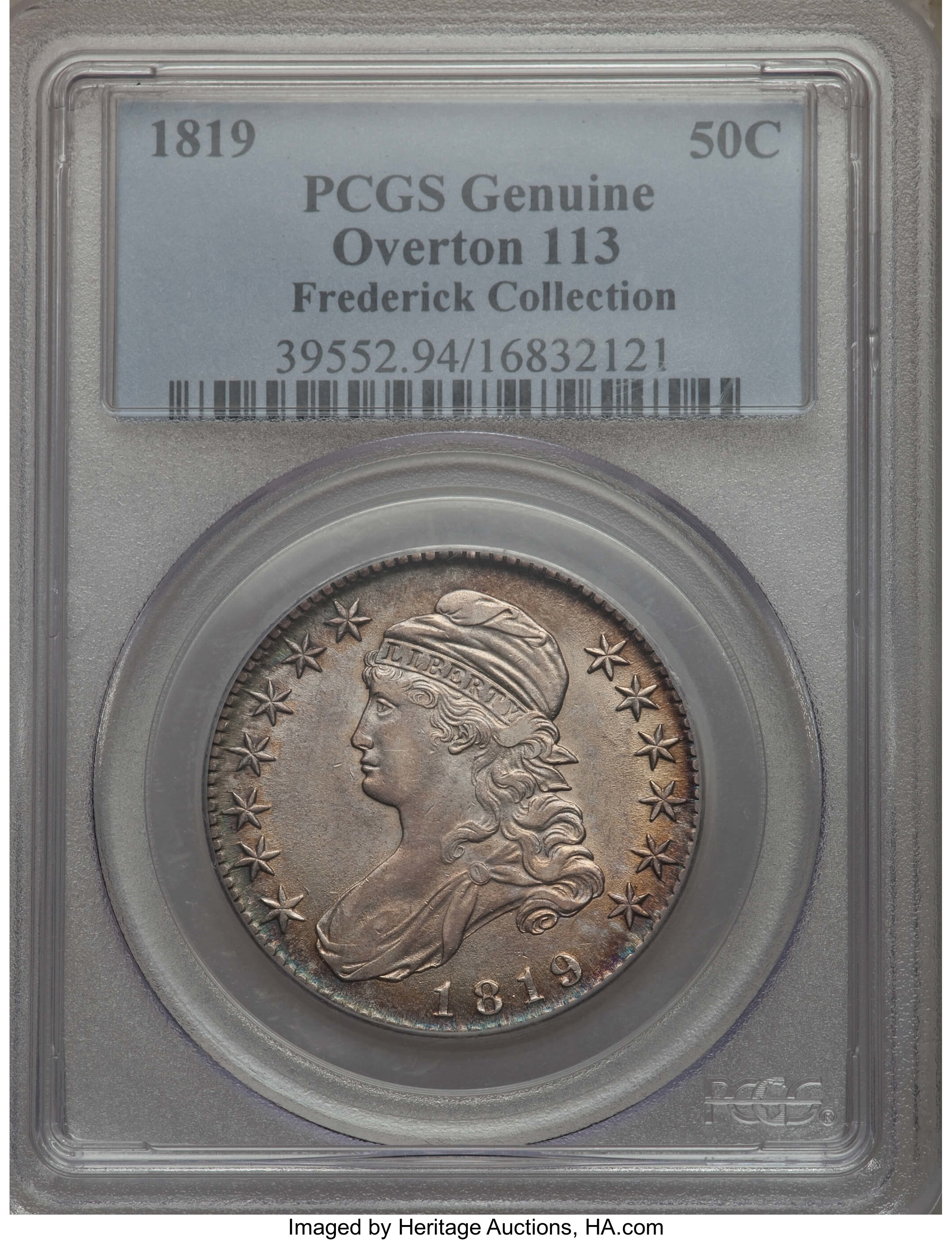 image for: 1819 50C O-113, R.1, -- Altered Surfaces -- PCGS Genuine. From The Donald R. Frederick Collection of Early U.S. Coinage: ...