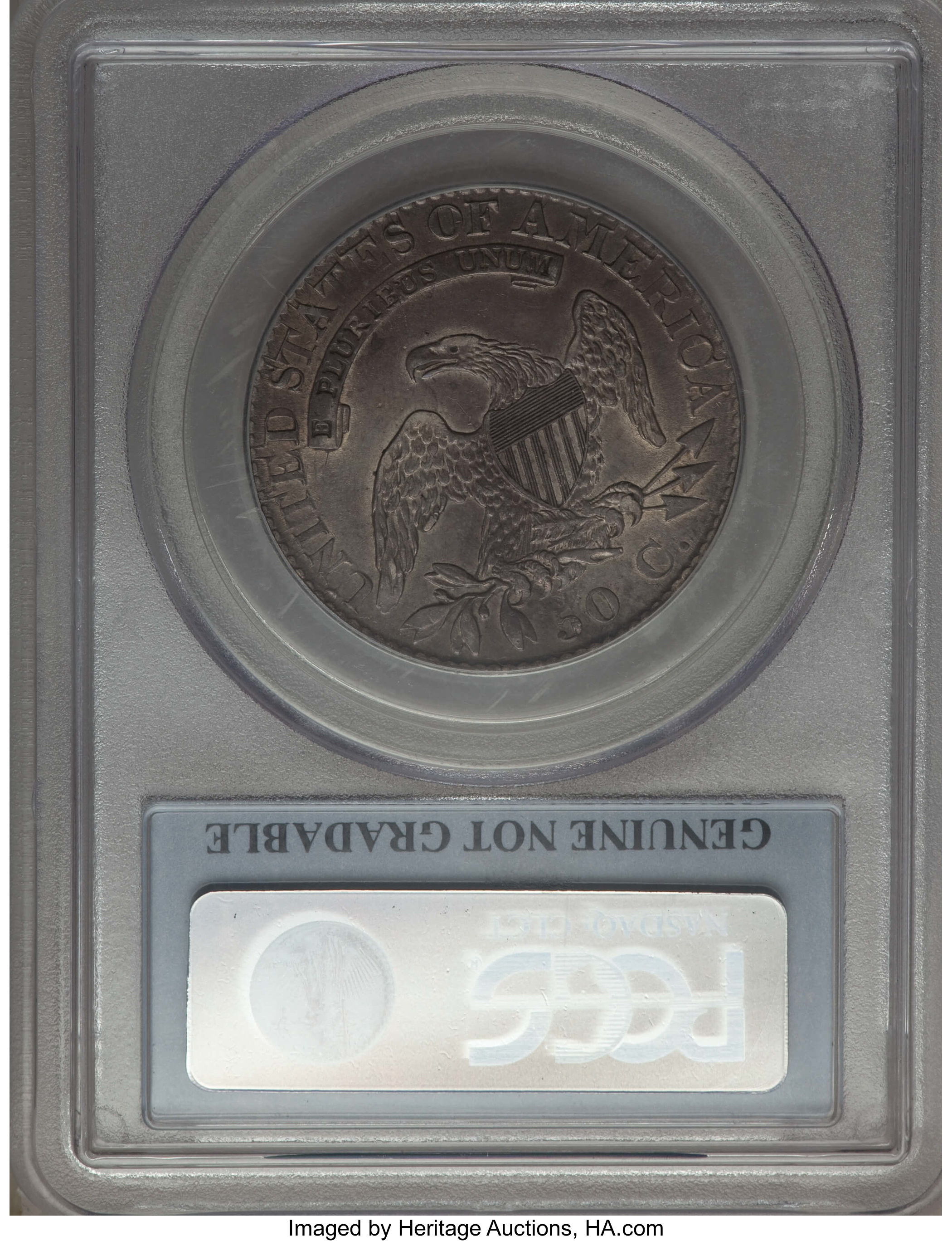 image for: 1824 50C O-105, R.2, -- Questionable Color -- PCGS Genuine. From The Donald R. Frederick Collection of Early U.S. Coinage...