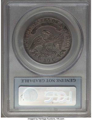 image for: 1826 50C O-105, R.3, -- Cleaning -- PCGS Genuine. From The Donald R. Frederick Collection of Early U.S. Coinage: Bayside ...