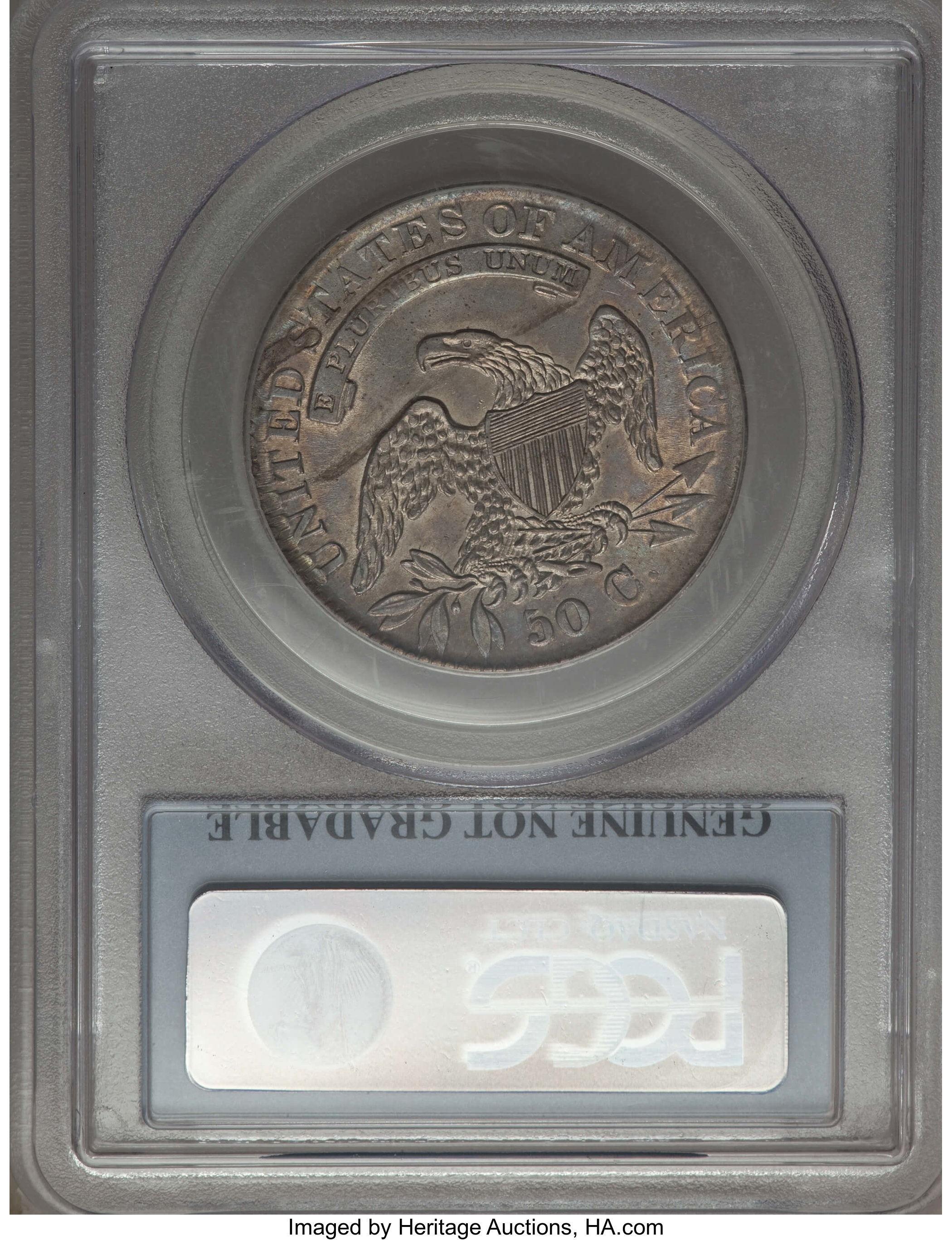 image for: 1833 50C O-109, R.3, -- Environmental Damage -- PCGS Genuine. From The Donald R. Frederick Collection of Early U.S. Coina...