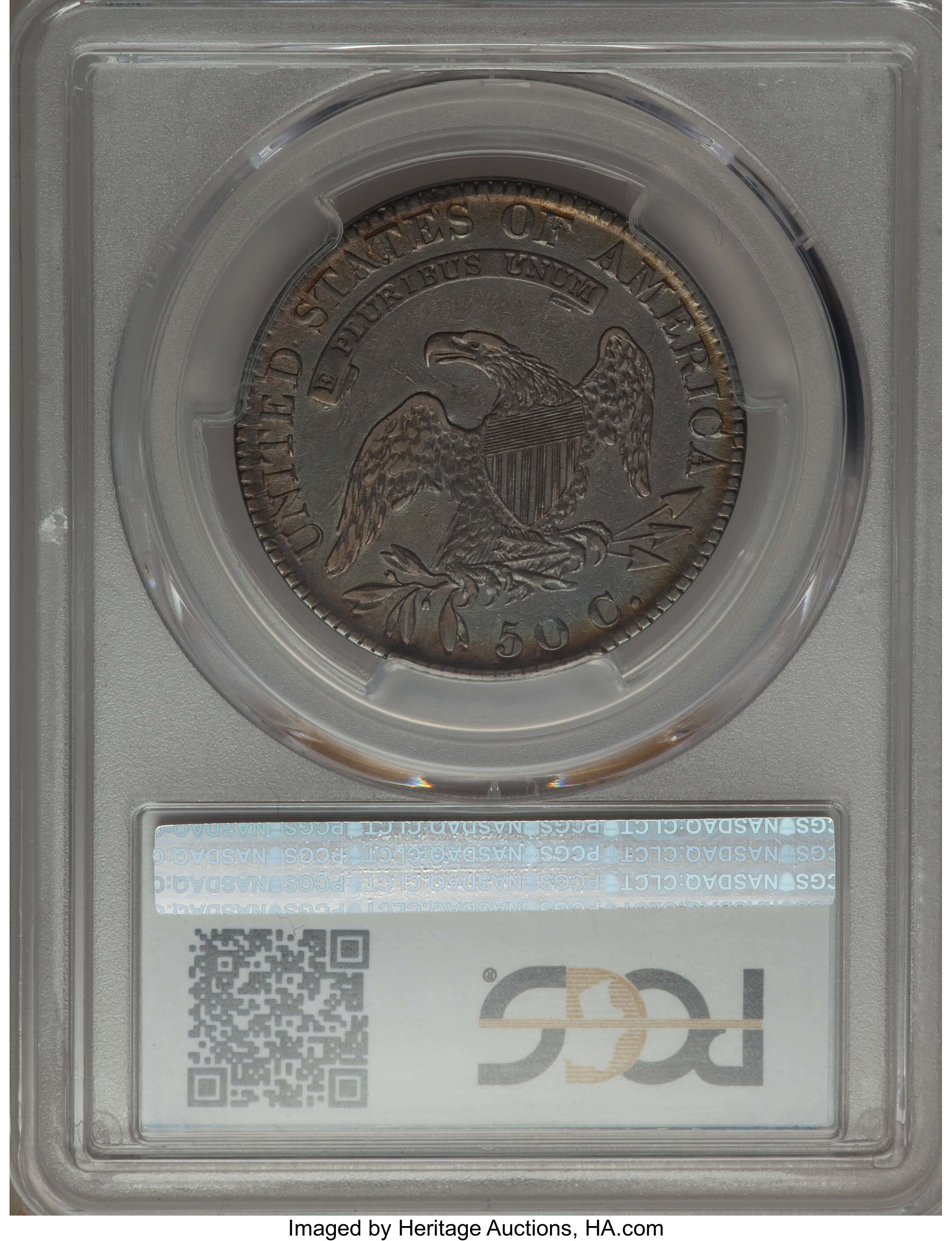 image for: 1819/8 50C Large 9, O-106, R.4, VF30 PCGS. PCGS Population: (2/6). NGC Census: (1/7).  From The Southeast Kansas Coll...