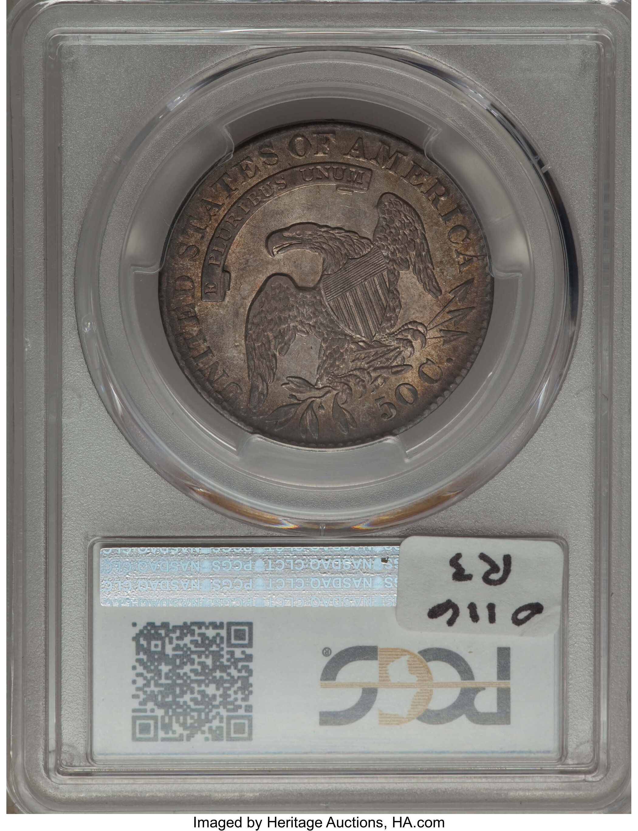 image for: 1831 50C O-116, R.3, AU53 PCGS. PCGS Population: (1/3). NGC Census: (0/7).  Mintage 5,873,660. From The Southeast Kan...