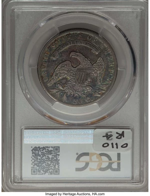 image for: 1834 50C Small Date, Small Letters, O-110, R.4, VF35 PCGS. PCGS Population: (0/0). NGC Census: (0/0).From The Southea...