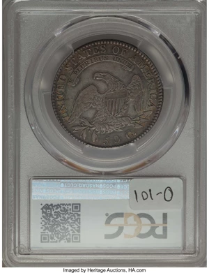 image for: 1819/8 50C Small 9, O-101, R.1, XF40 PCGS. PCGS Population: (5/19). NGC Census: (4/34). CDN: $130 Whsle. Bid for problem-fr...