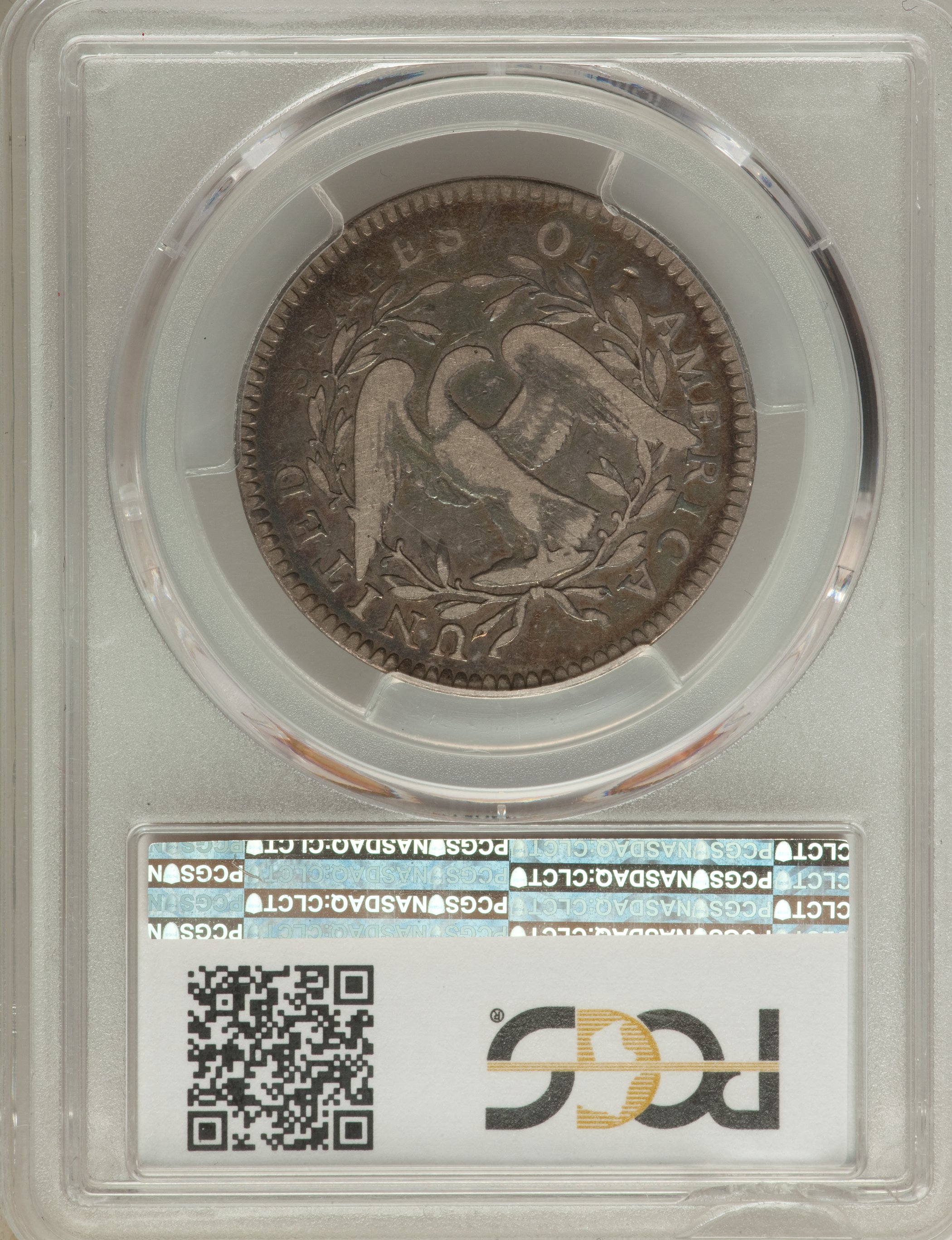 image for: 1795 50C 2 Leaves, O-125, T-13, R.4, Fine 12 PCGS....