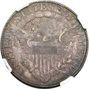 image for: 1806/5 50C O-101, T-6, R.3, AU53 NGC....