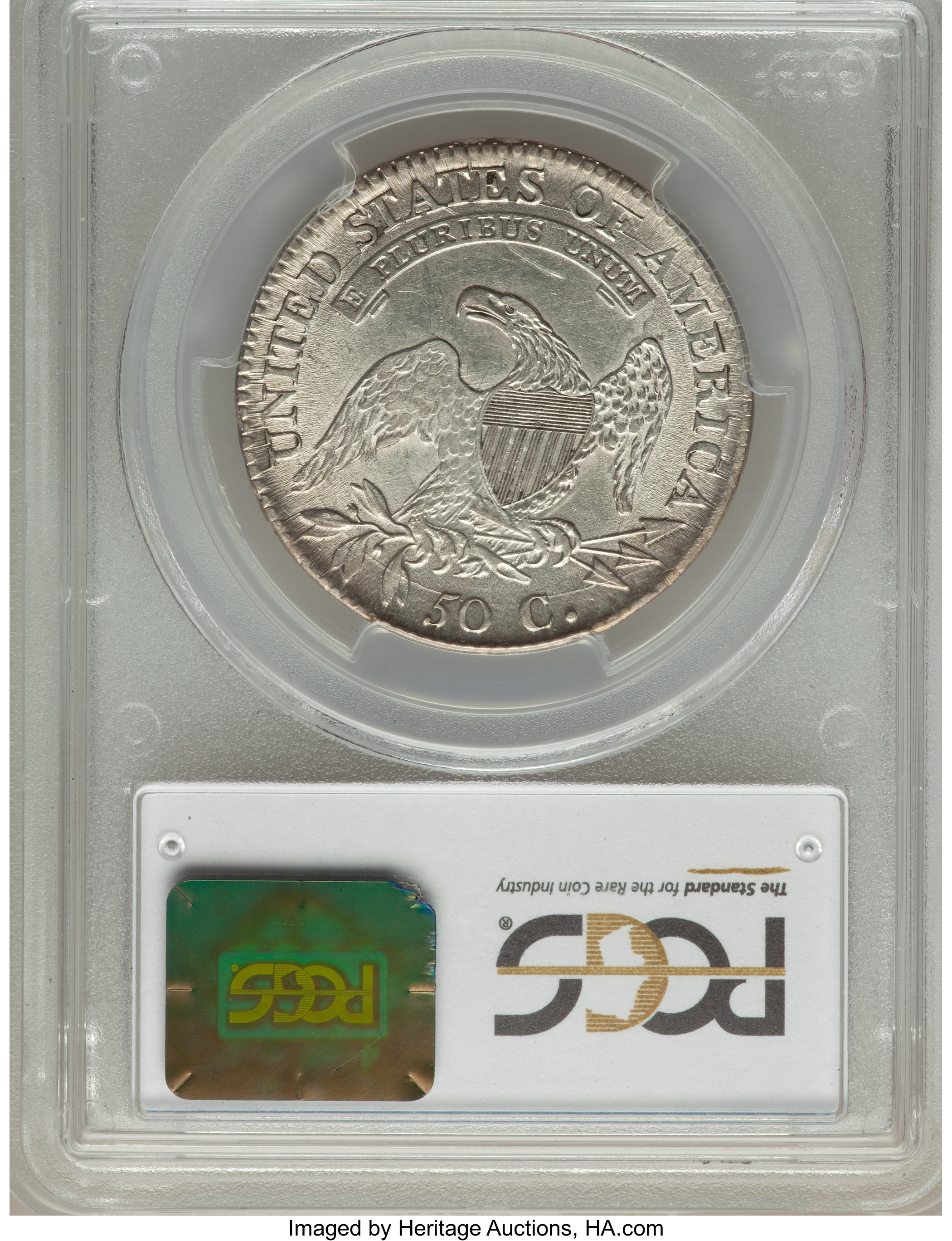 image for: 1811 50C Small 8, O-106, R.3, AU58 PCGS....