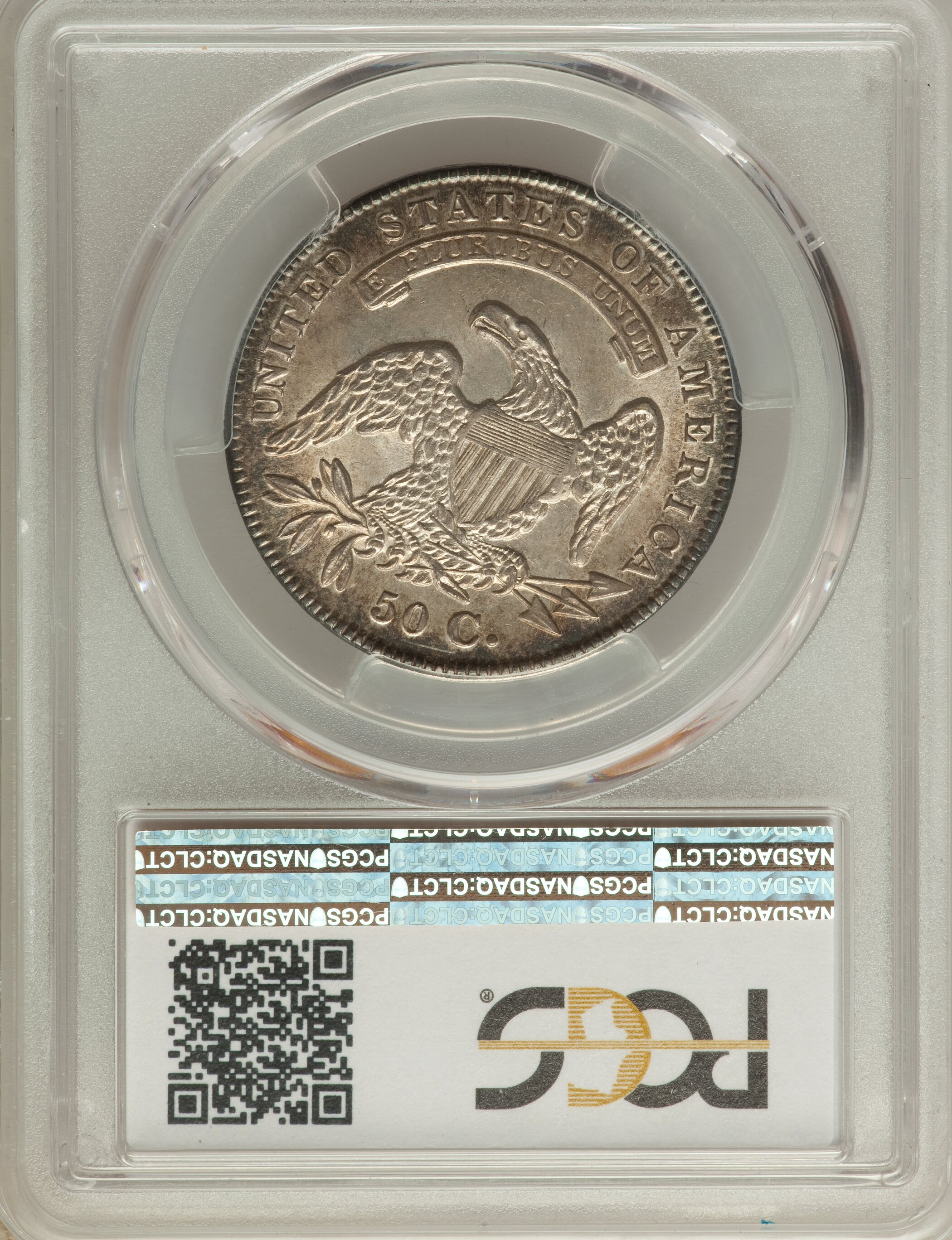 image for: 1834 50C Small Date, Small Letters, O-109, R.1, MS64+ PCGS. CAC....