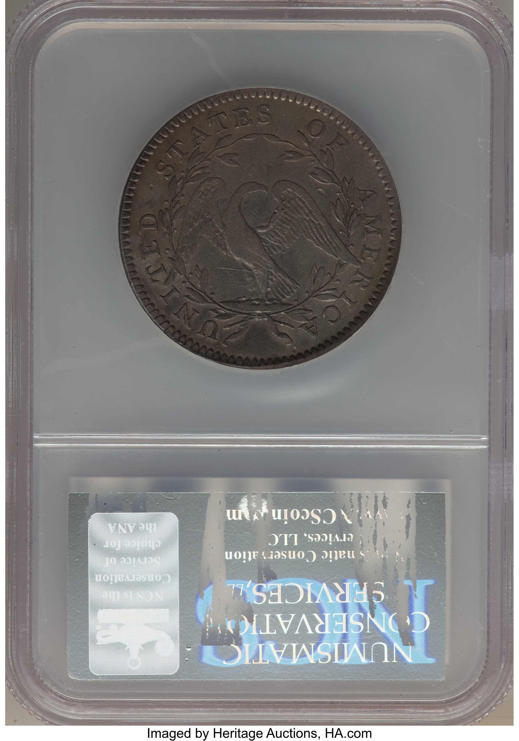 image for: 1794 50C O-105, T-3, R.5 -- Tooled -- NCS. VF Details....