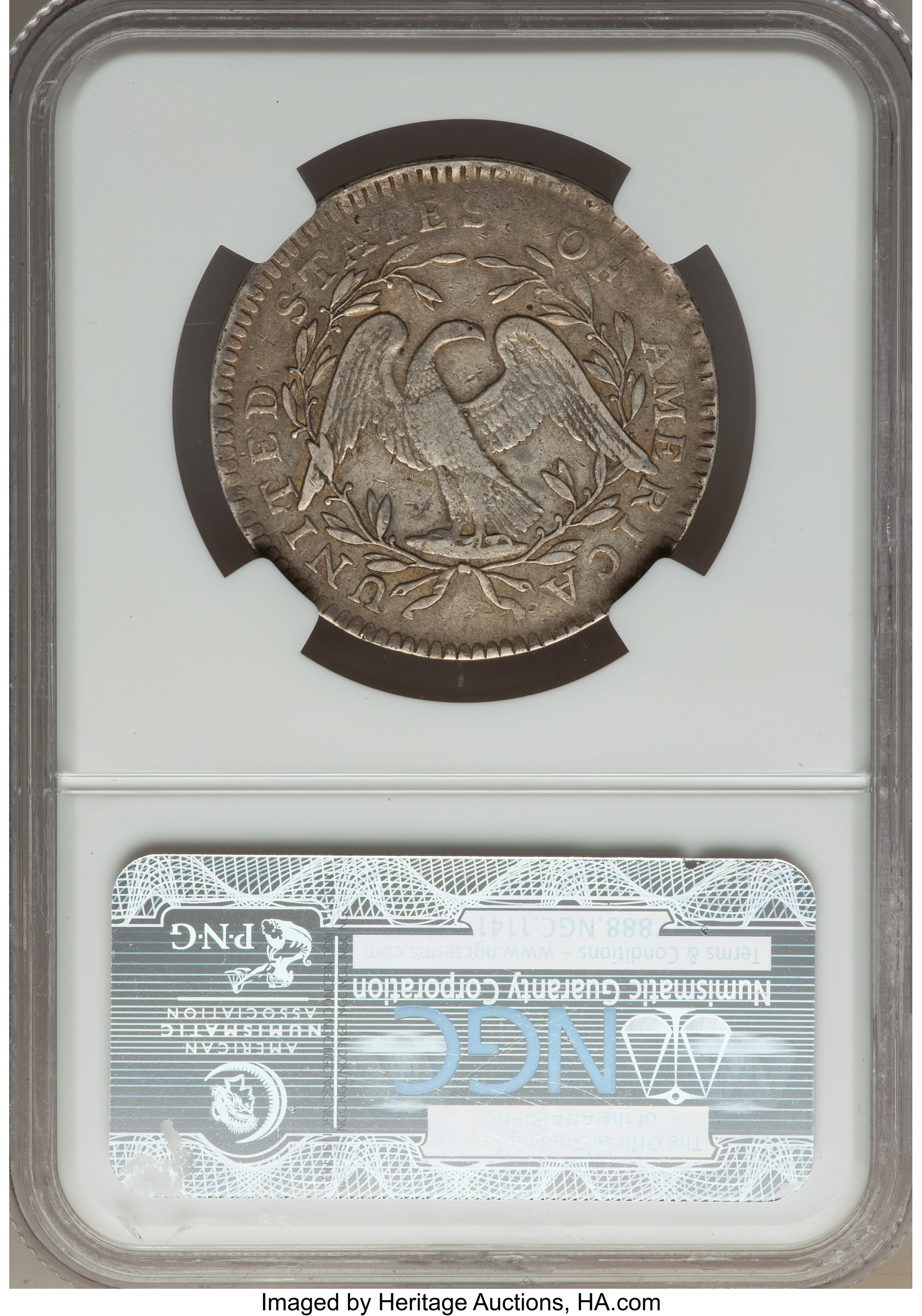 image for: 1795 50C 2 Leaves, O-125, T-13, R.4, XF45 NGC....