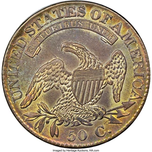 image for: 1826 50C O-109, R.1, AU58 NGC. CAC....