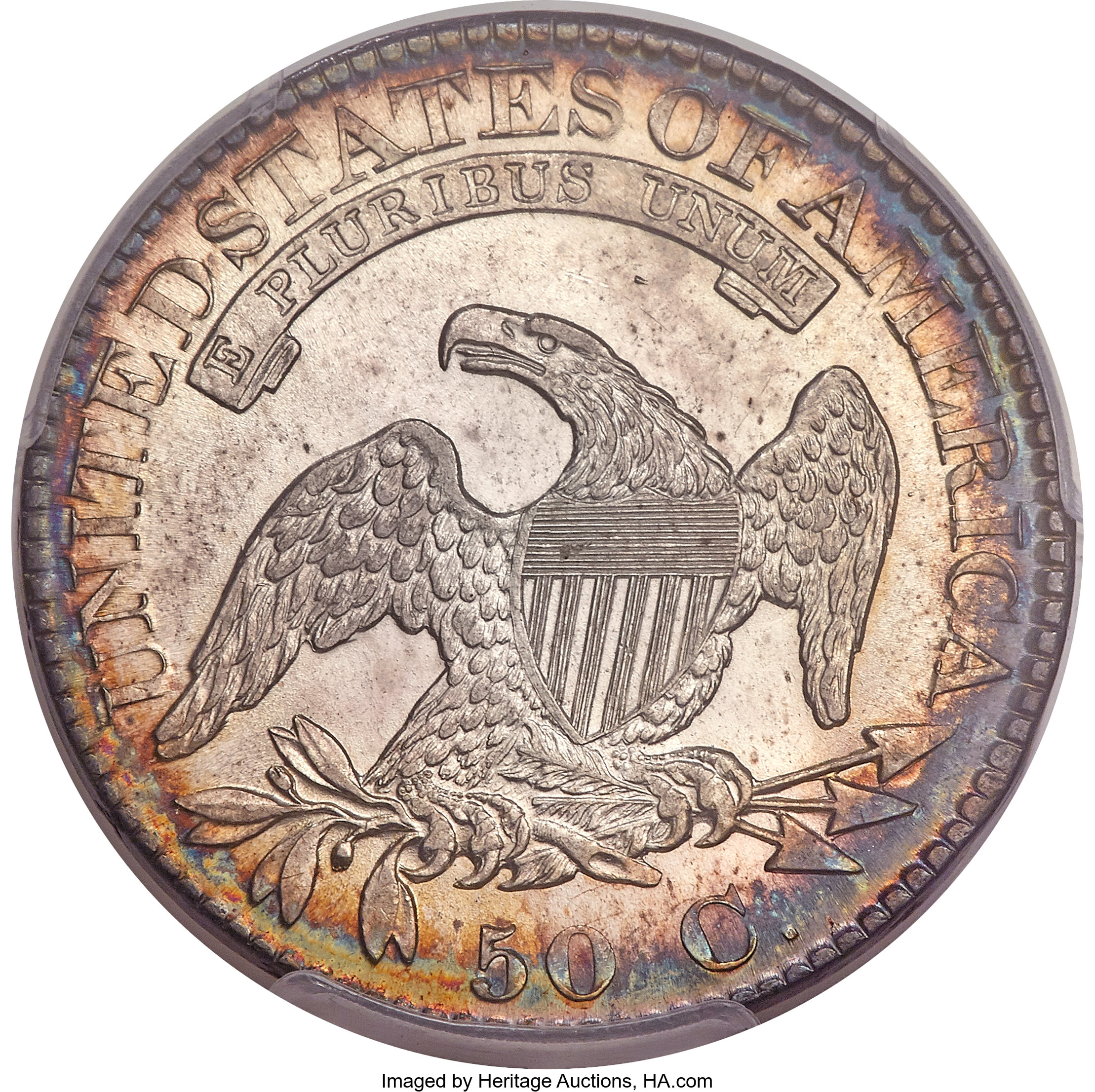 image for: 1824/4 50C O-110, R.2, MS63 PCGS. CAC....