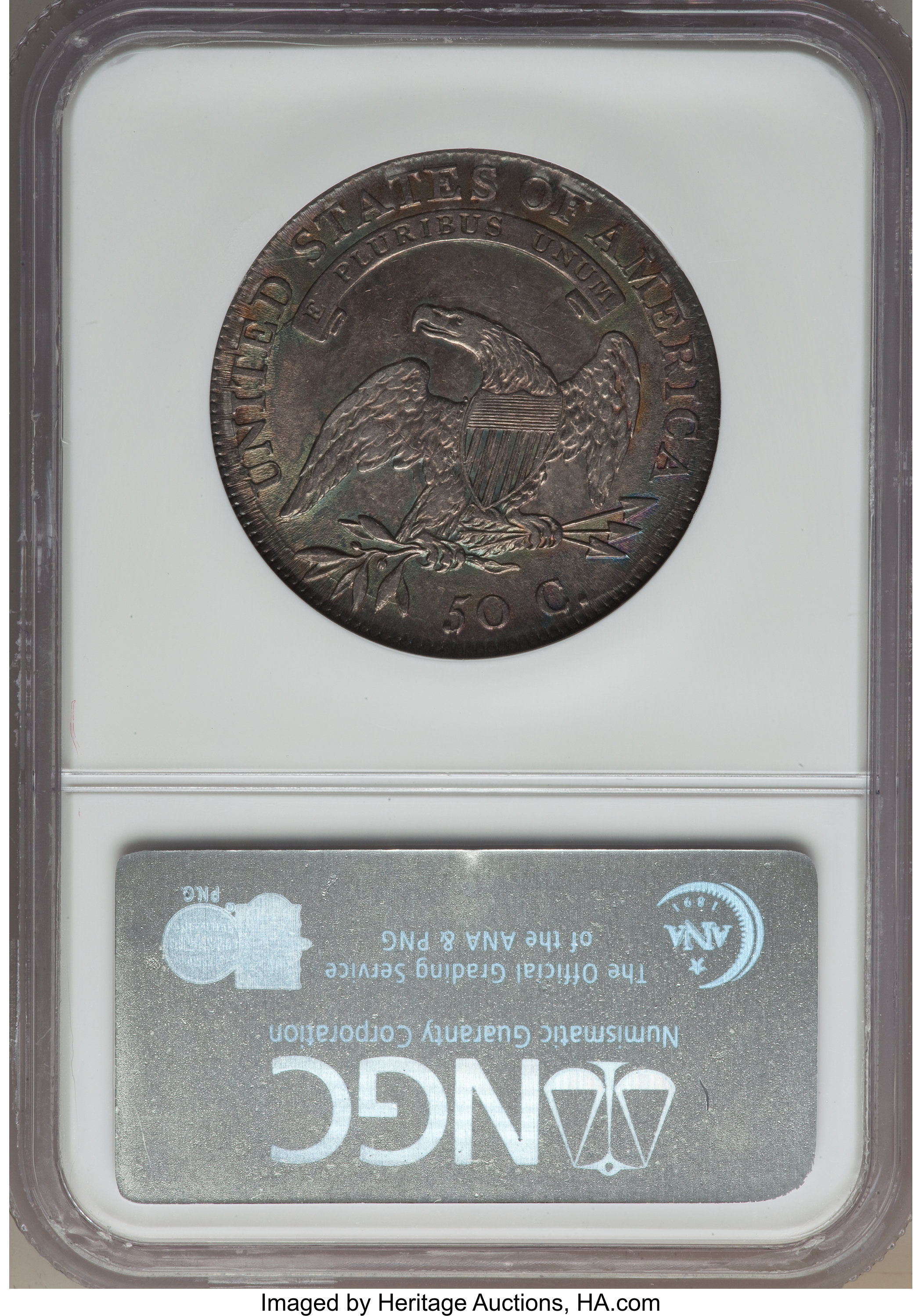 image for: 1808 50C O-102a, R.2, AU55 NGC....