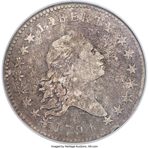 image for: 1794 50C O-101, T-7, High R.3, VG10 NGC....