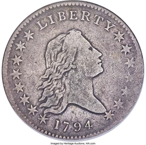 image for: 1794 50C O-104, T-11, R.5, Fine 15 NGC....