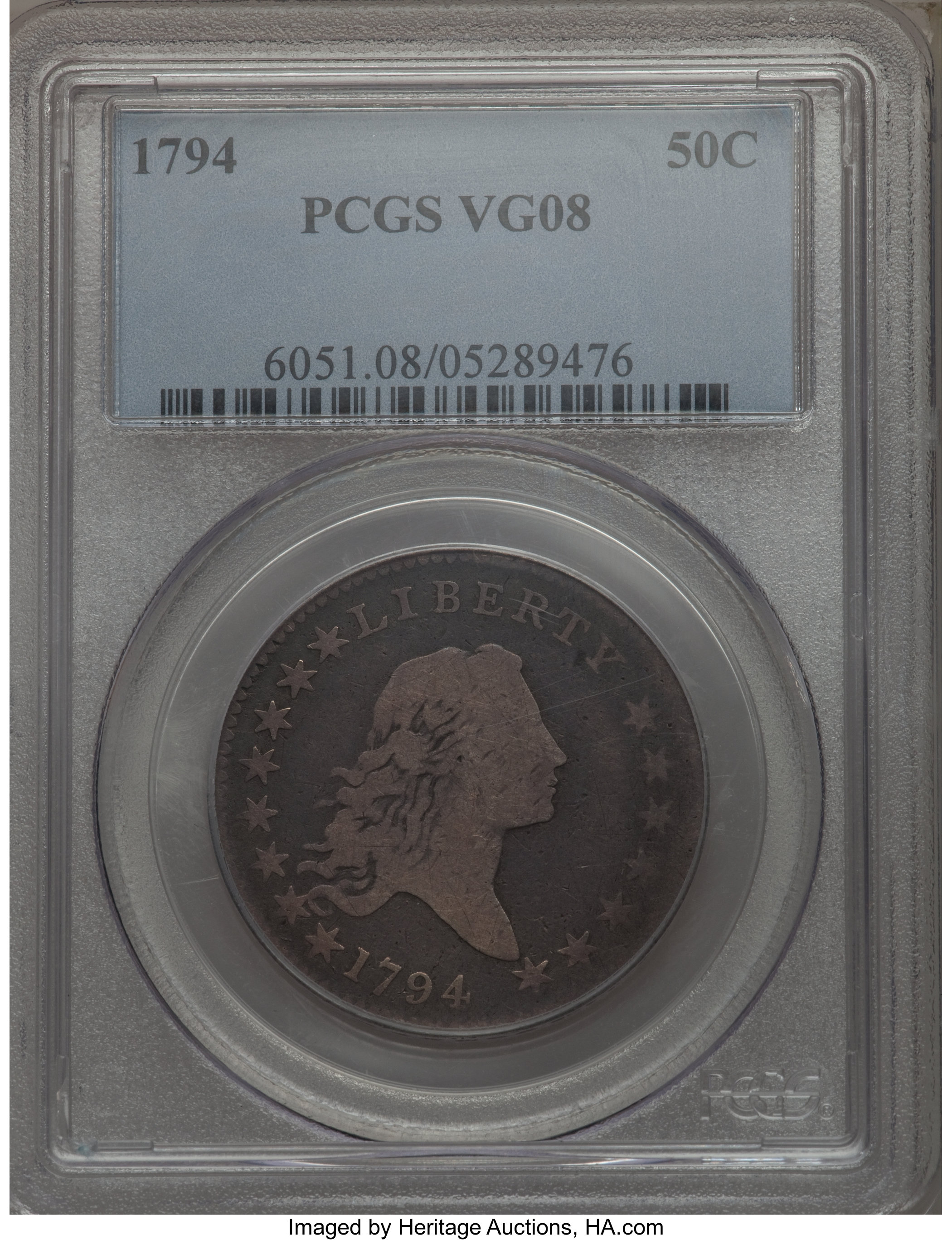 image for: 1794 50C O-105, T-3, R.5, VG8 PCGS....