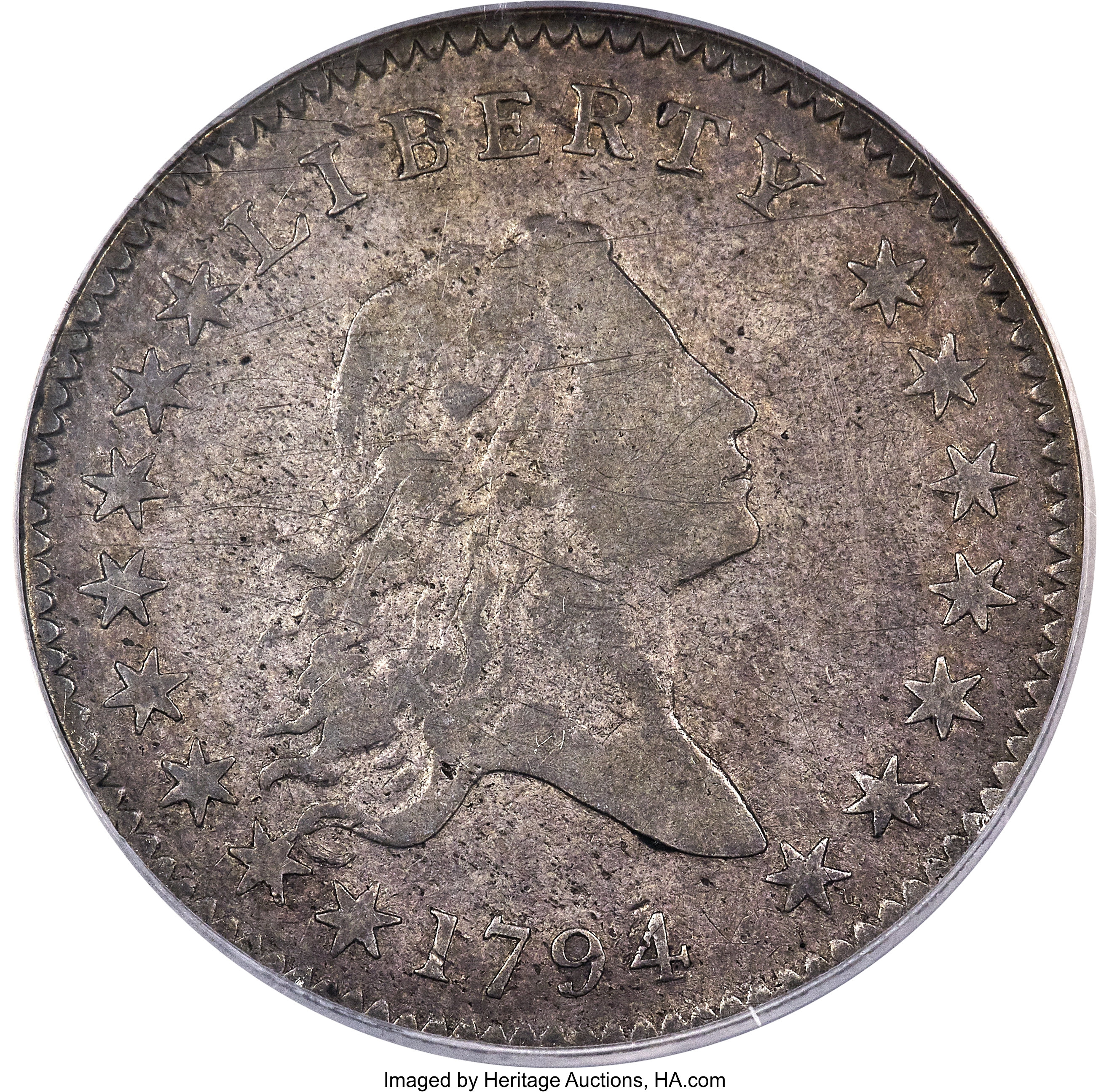 image for: 1794 50C O-106, T-4, Low R.6 -- Improperly Cleaned -- NCS. VF Details....