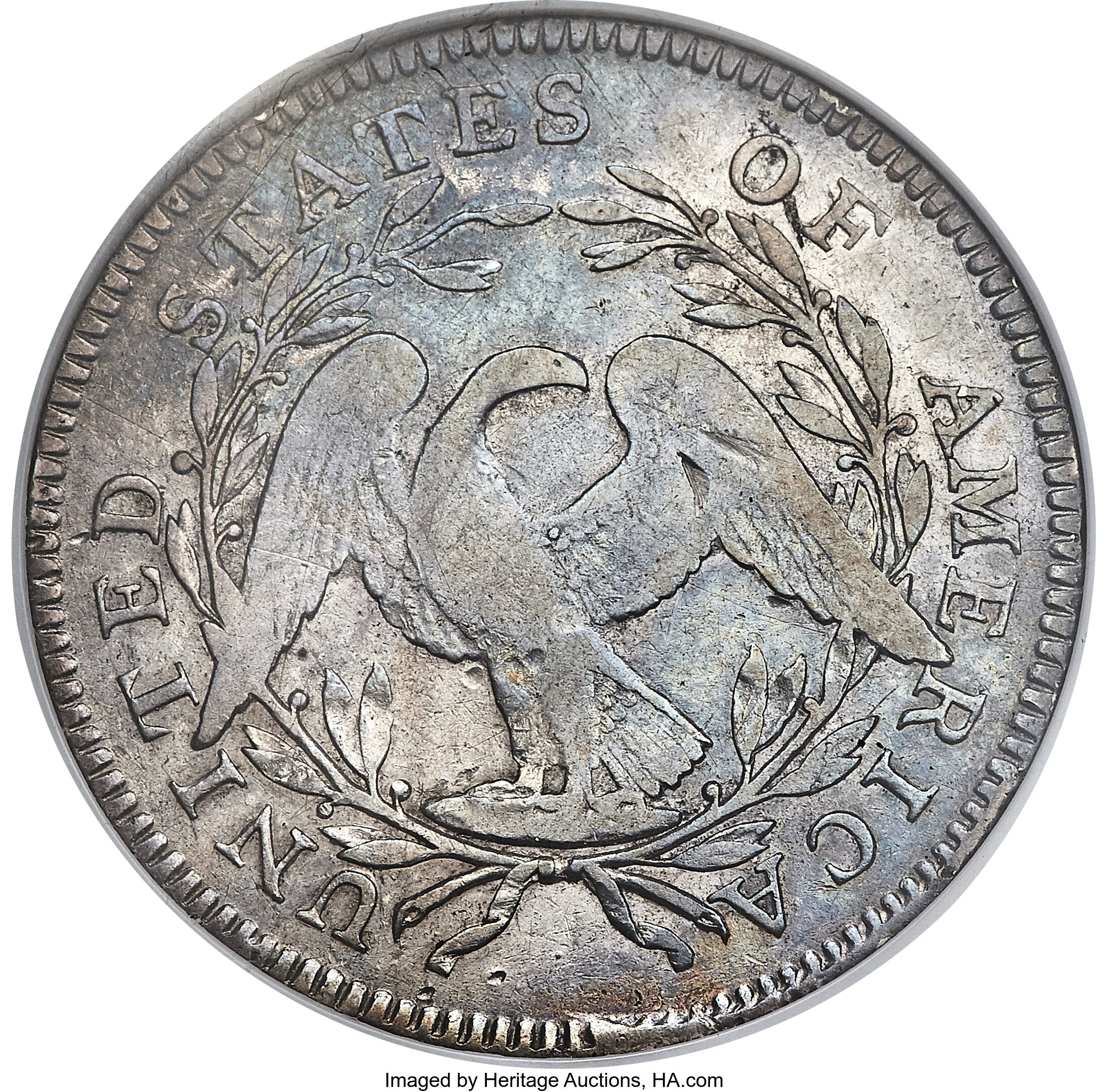 image for: 1795 50C Two Leaves, O-108a, T-17, R.4, VF30 NGC....