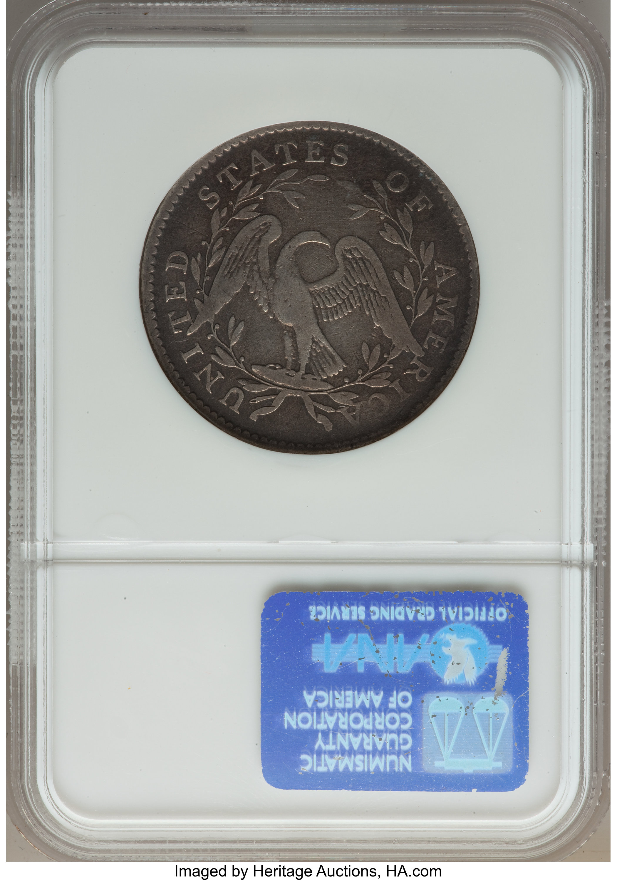image for: 1795 50C 2 Leaves, O-117a, T-3, R.4, Fine 15 NGC....