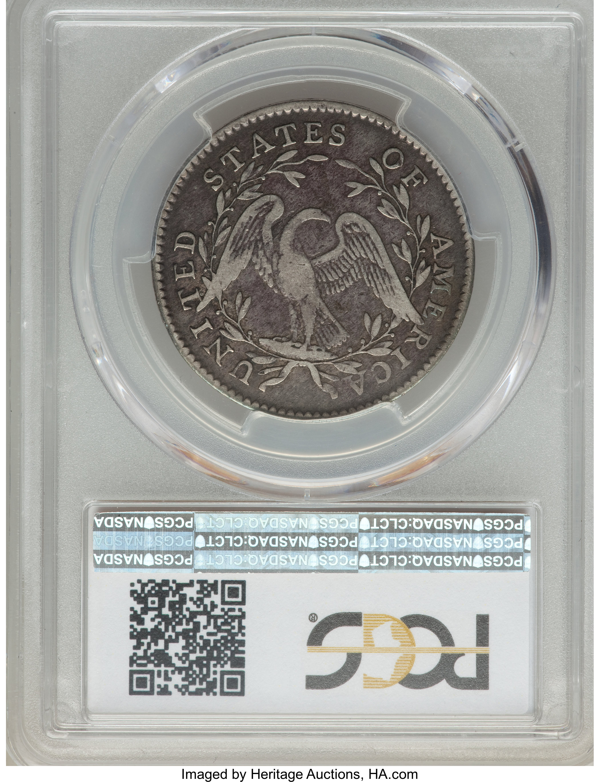 image for: 1795 50C 2 Leaves, O-117a, T-3, R.4, Fine 15 PCGS....