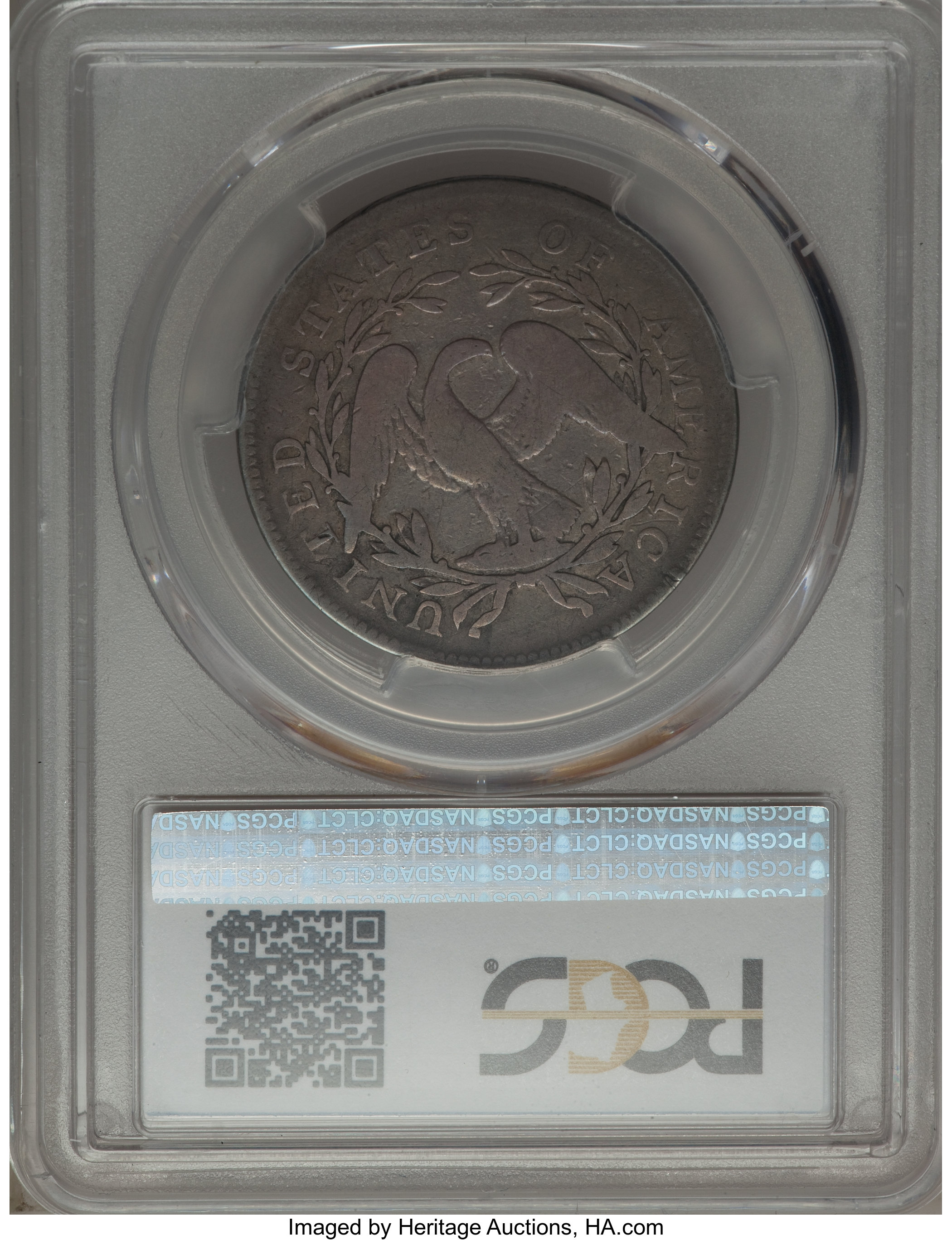 image for: 1795 50C 2 Leaves, Small Head, O-127a, T-23, High R.6, Good 6 PCGS....