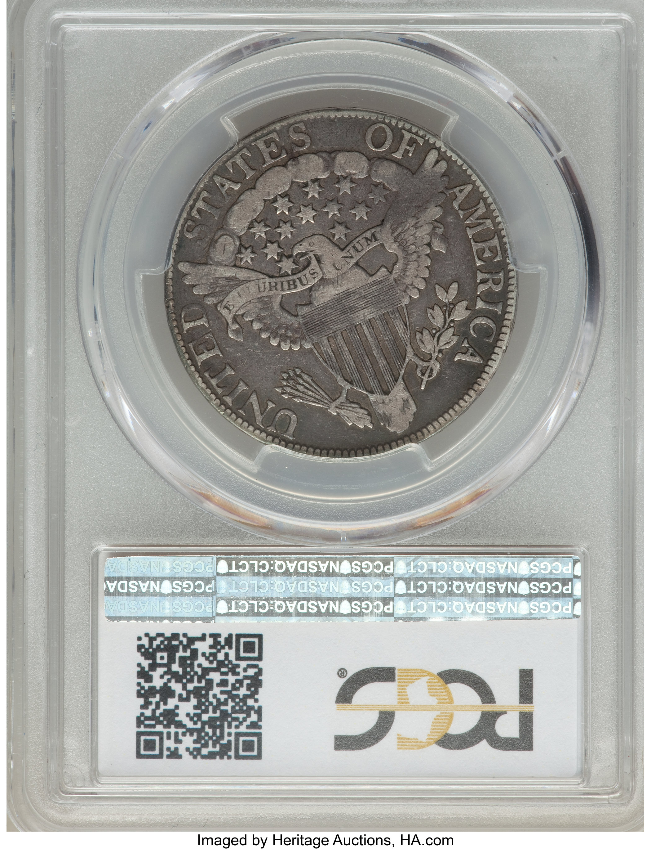 image for: 1806 50C Pointed 6, Stem, O-110, T-10, R.6, Fine 12 PCGS....